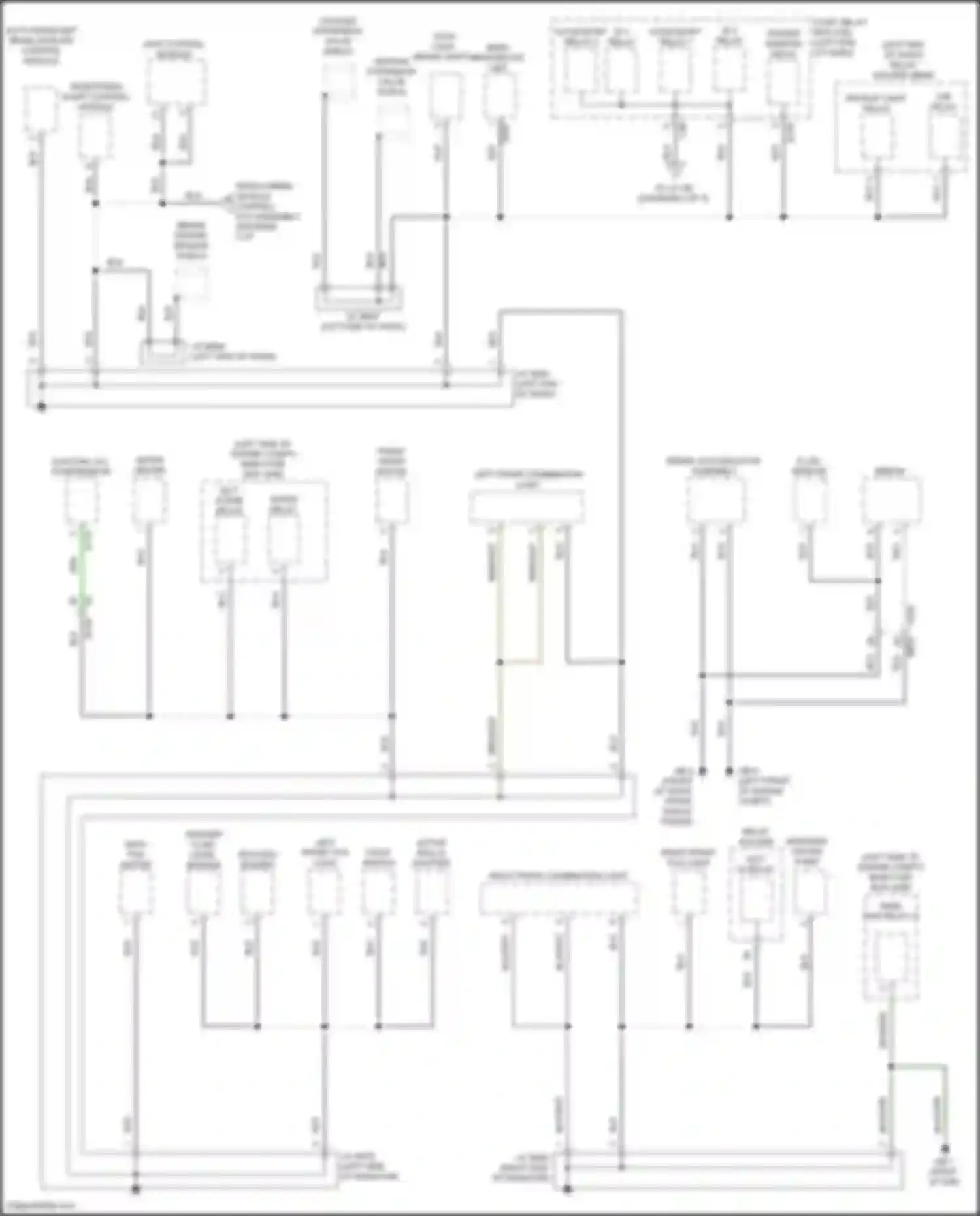 Crosstrek Subaru GT facelift (2020-2022): Ground distribution circuit, hybrid (1 of 5)