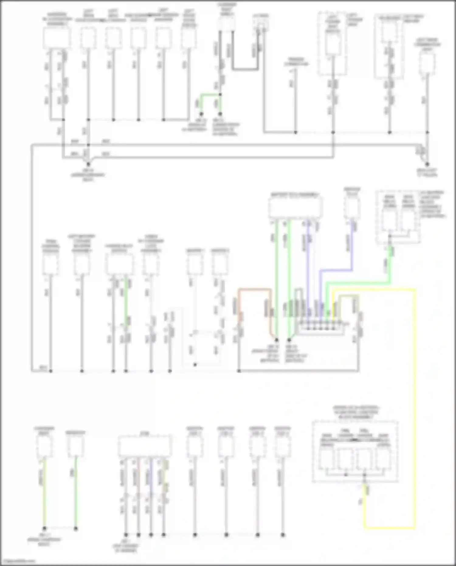 Crosstrek Subaru GT facelift (2020-2022): Ground distribution circuit, hybrid (5 of 5)