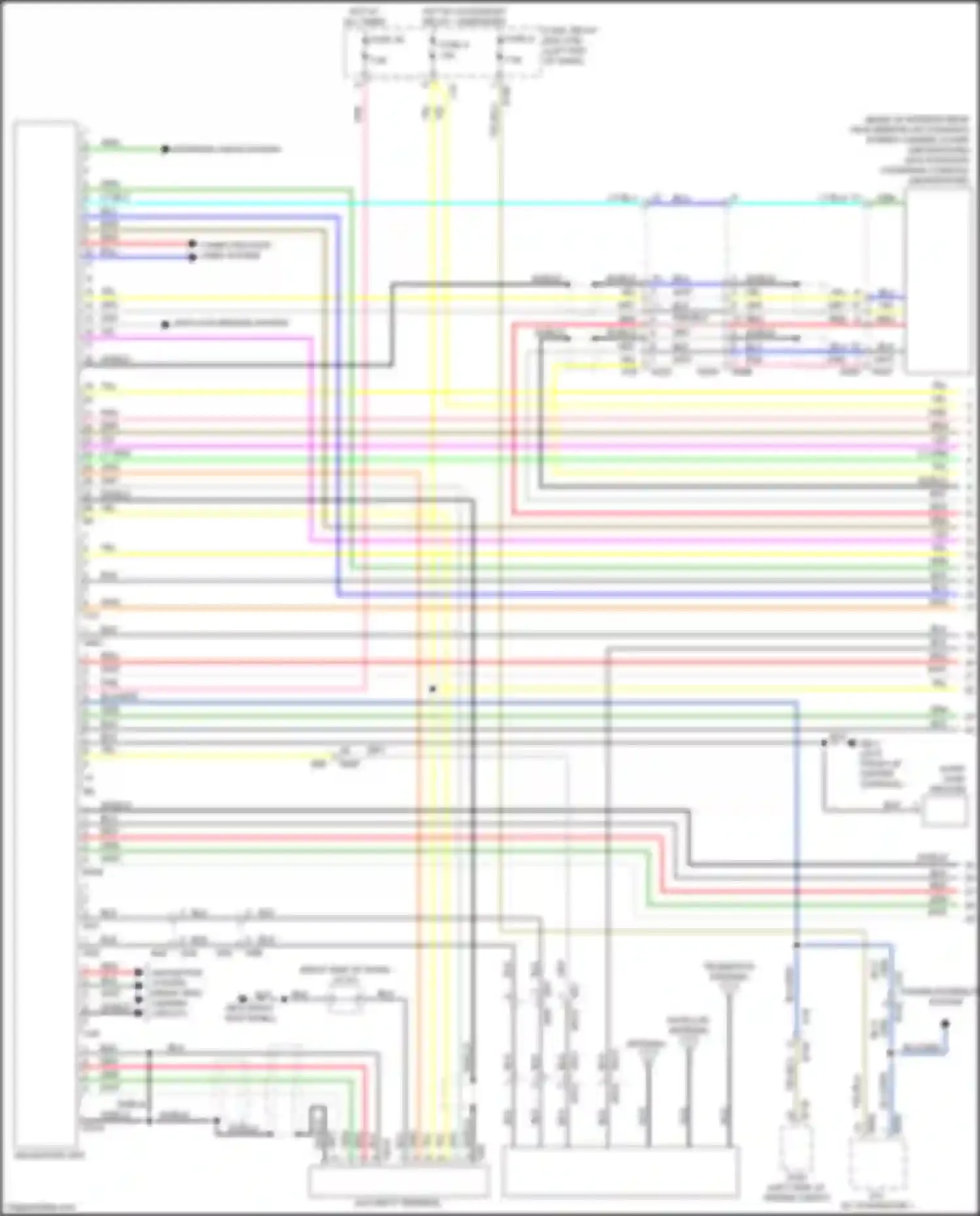 Crosstrek Subaru GT facelift (2020-2022): Navigation circuit, except hybrid (1 of 4)