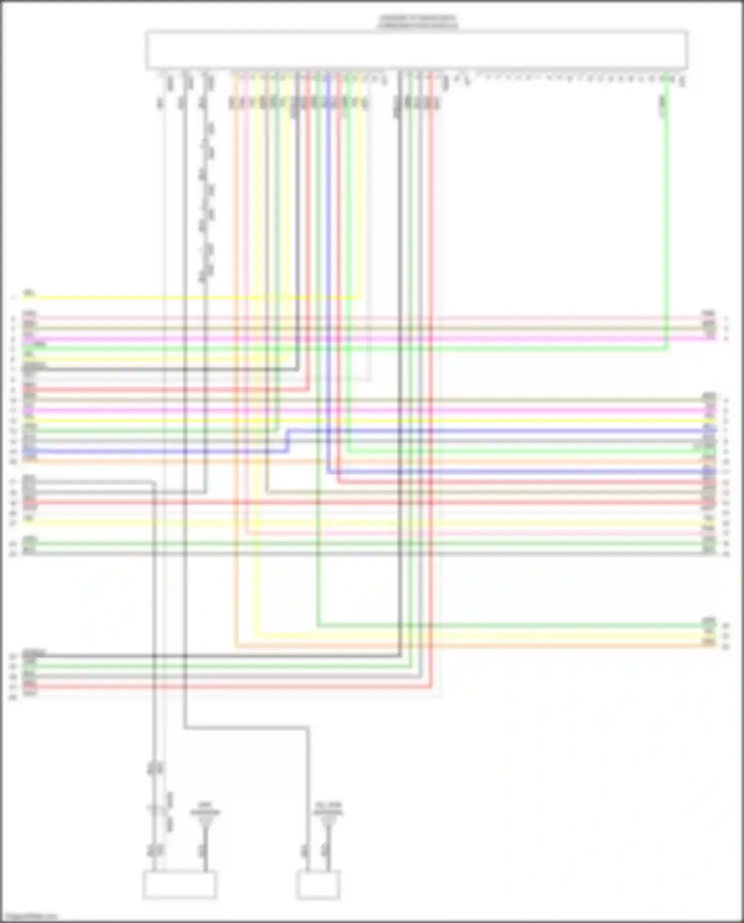 Crosstrek Subaru GT facelift (2020-2022): Navigation circuit, hybrid (2 of 4)