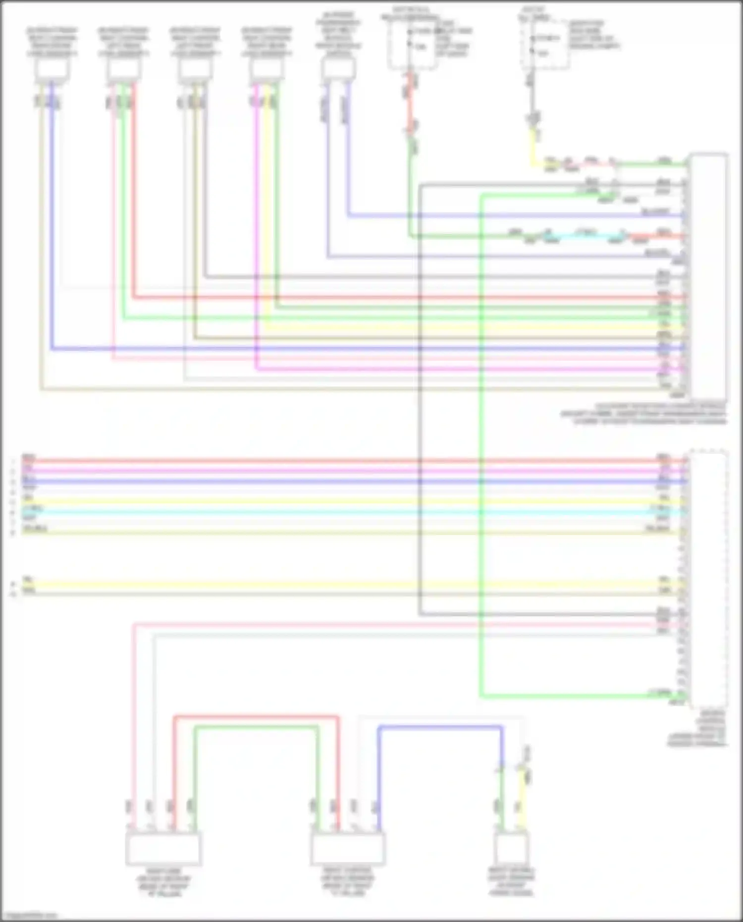 Crosstrek Subaru GT facelift (2020-2022): Supplemental restraints circuit (3 of 3)
