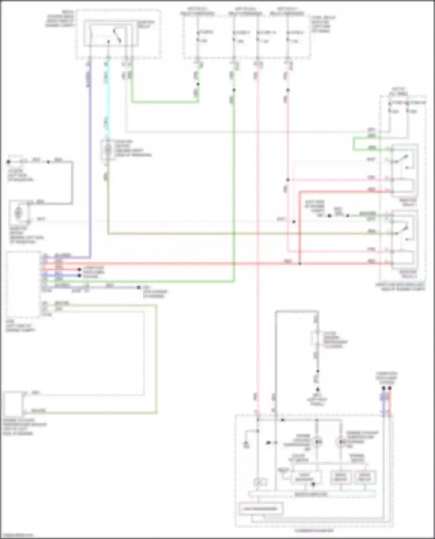 Crosstrek Subaru GT (2017-2020): Cooling fan circuit