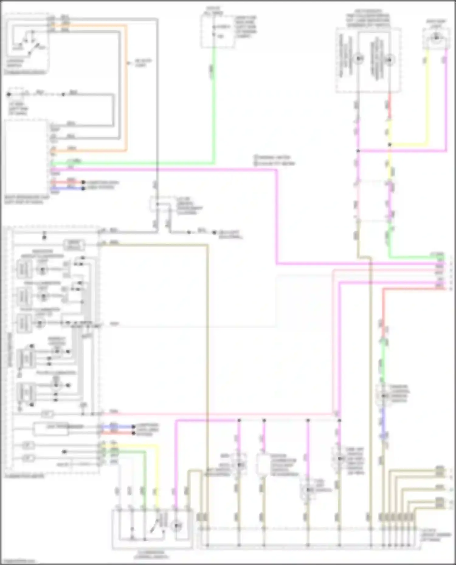 Crosstrek Subaru GT (2017-2020): Instrument illumination circuit (1 of 2)