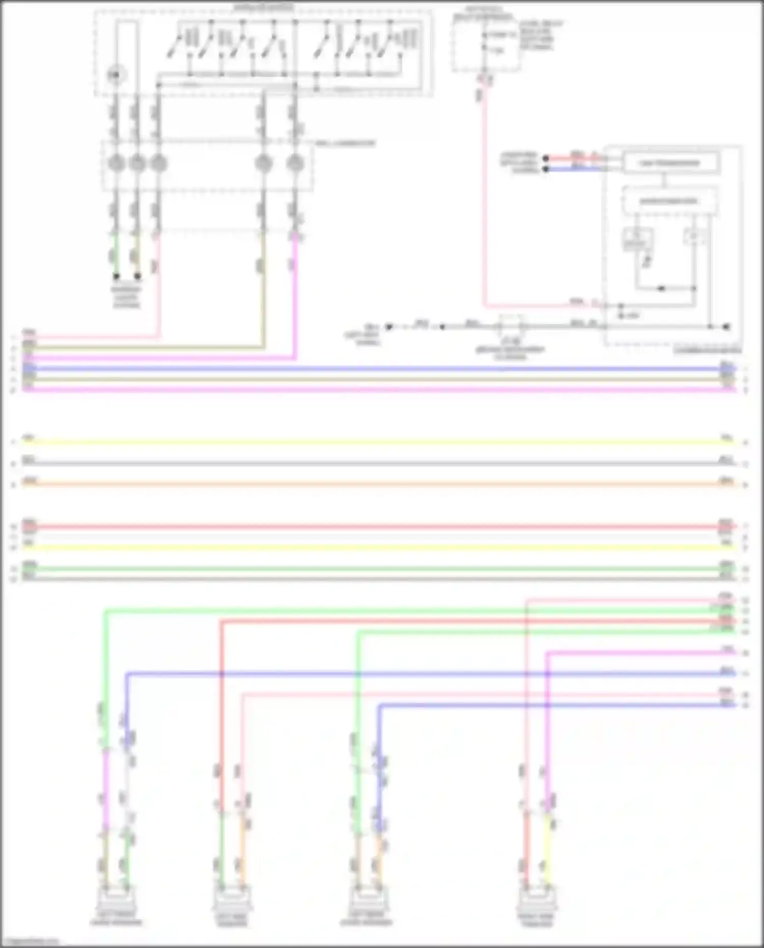Crosstrek Subaru GT (2017-2020): Navigation circuit, w/o telematics (2 of 3)