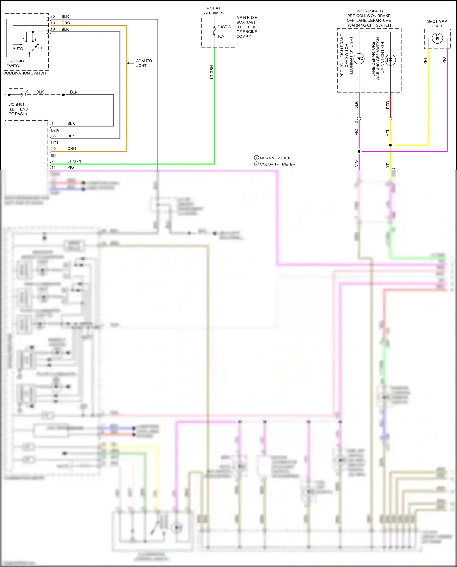 Subaru Crosstrek GT (2017-2020) computer data lines system wiring diagram  (28 of 77)