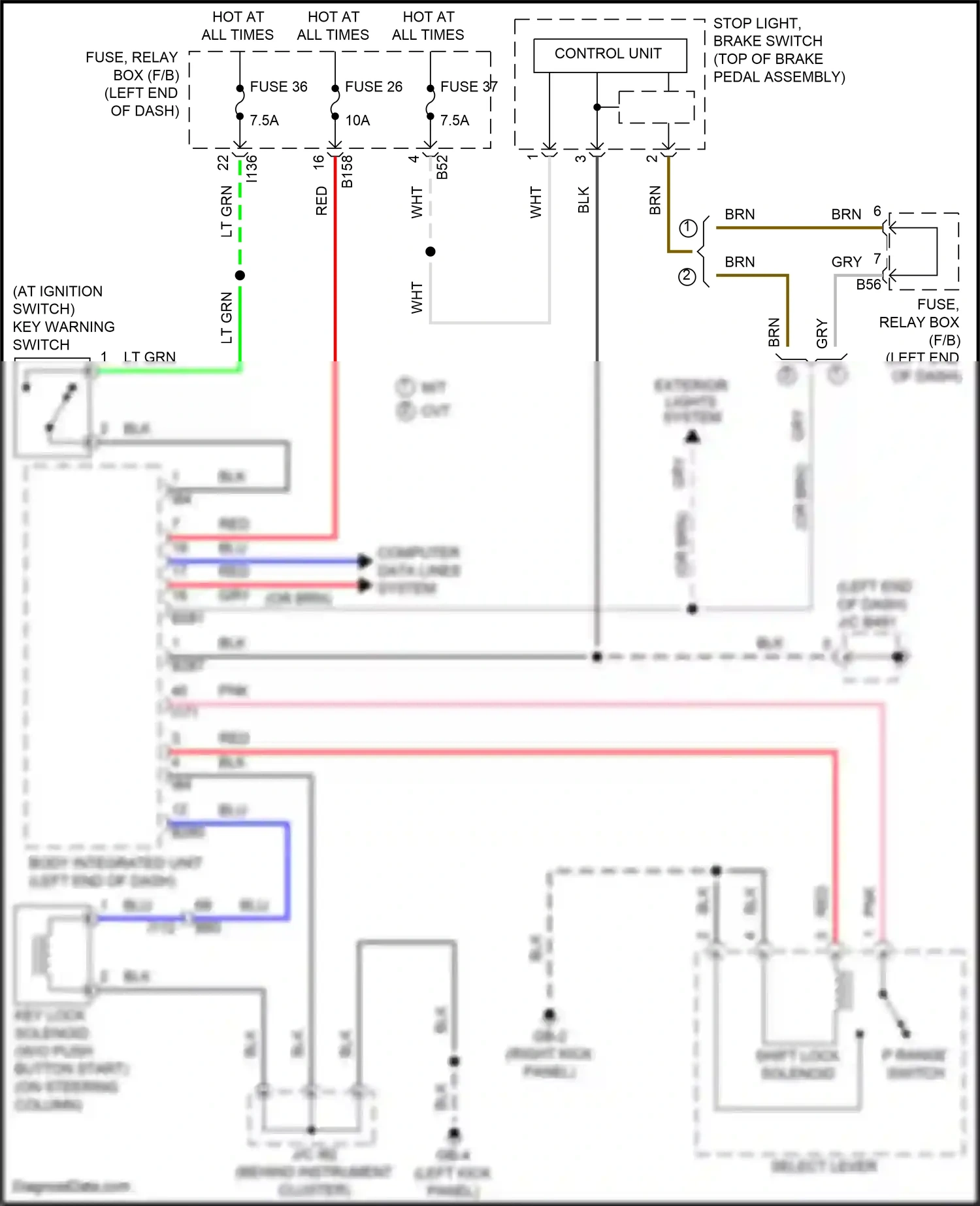 Subaru Crosstrek GT (2017-2020) computer data lines system wiring diagram  (20 of 77)
