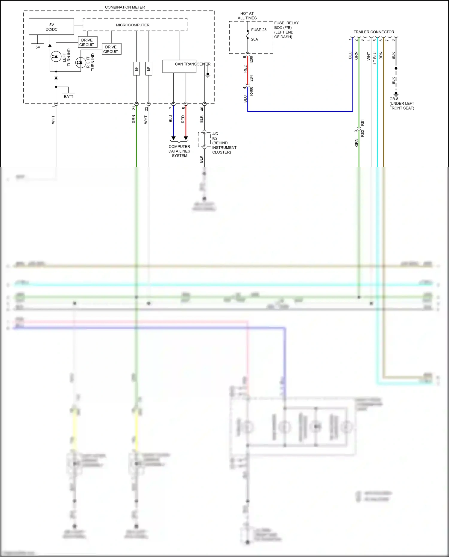 Subaru Crosstrek GT (2017-2020) computer data lines system wiring diagram  (24 of 77)