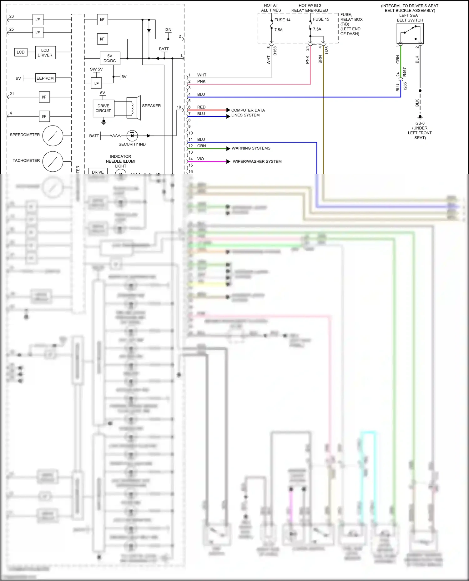 Subaru Crosstrek GT (2017-2020) computer data lines system wiring diagram  (12 of 77)