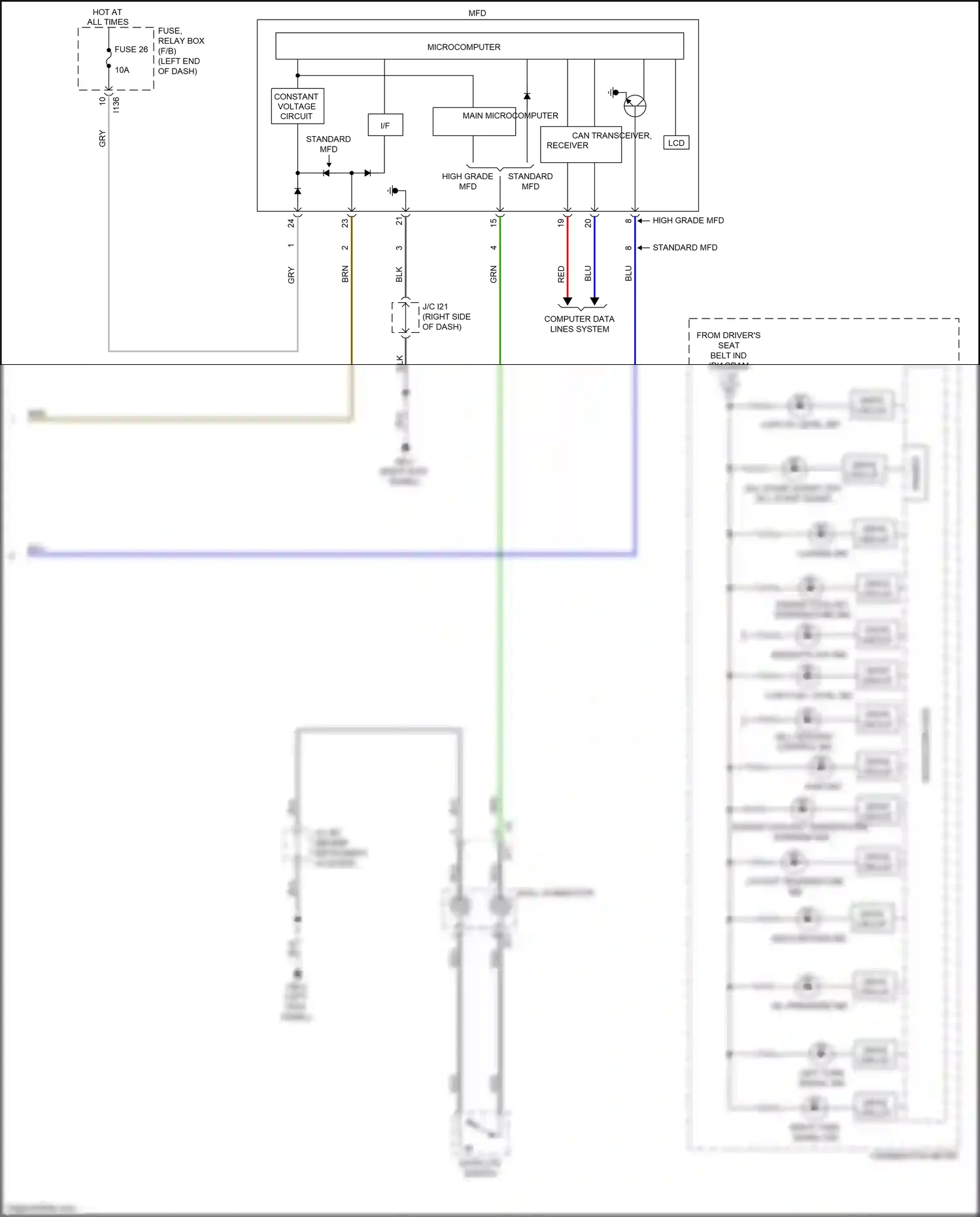 Subaru Crosstrek GT (2017-2020) computer data lines system wiring diagram  (14 of 77)