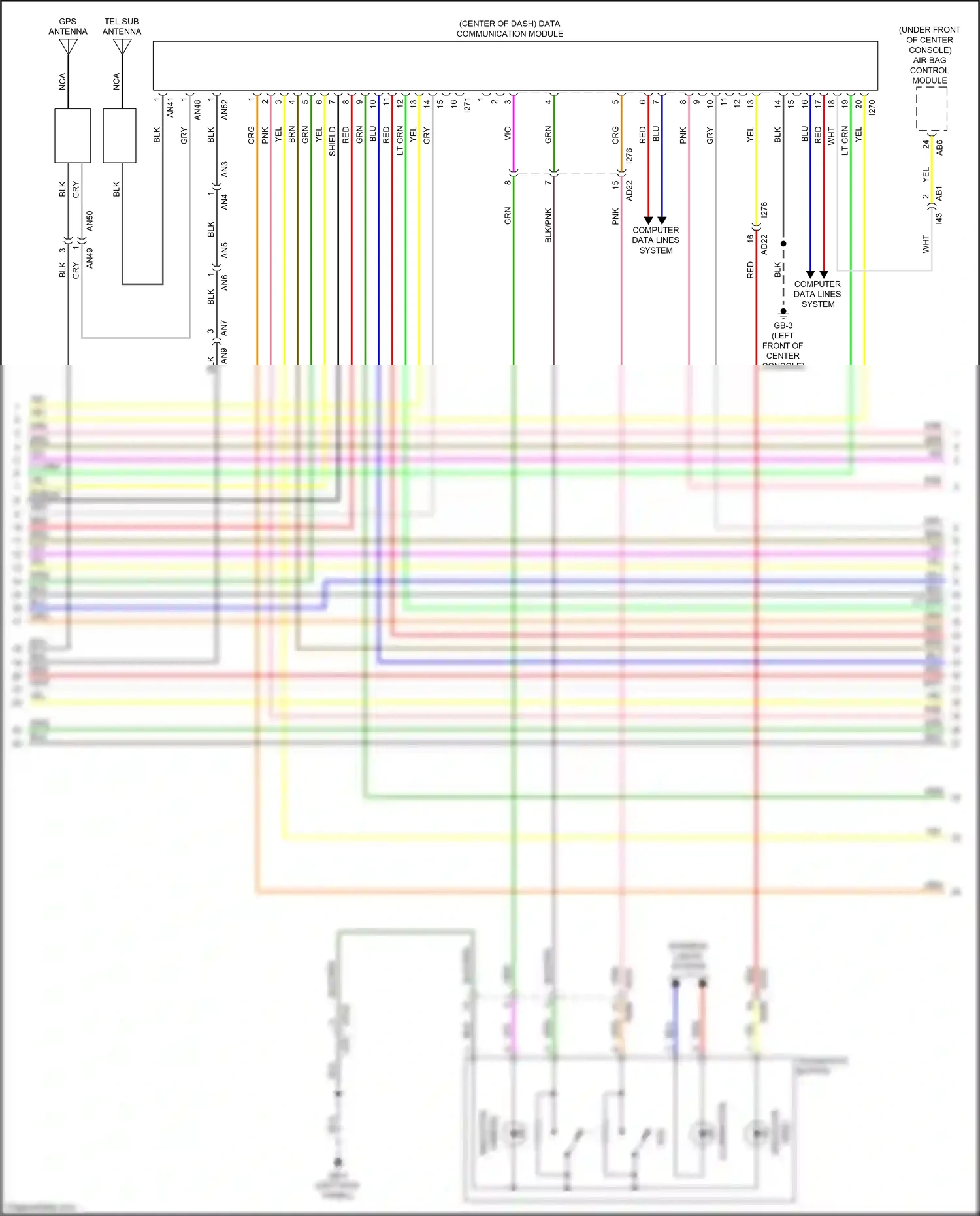 Subaru Crosstrek GT (2017-2020) computer data lines system wiring diagram  (72 of 77)