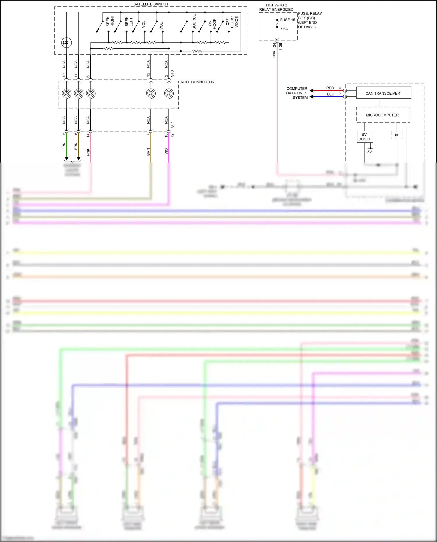 Subaru Crosstrek GT (2017-2020) computer data lines system wiring diagram  (43 of 77)