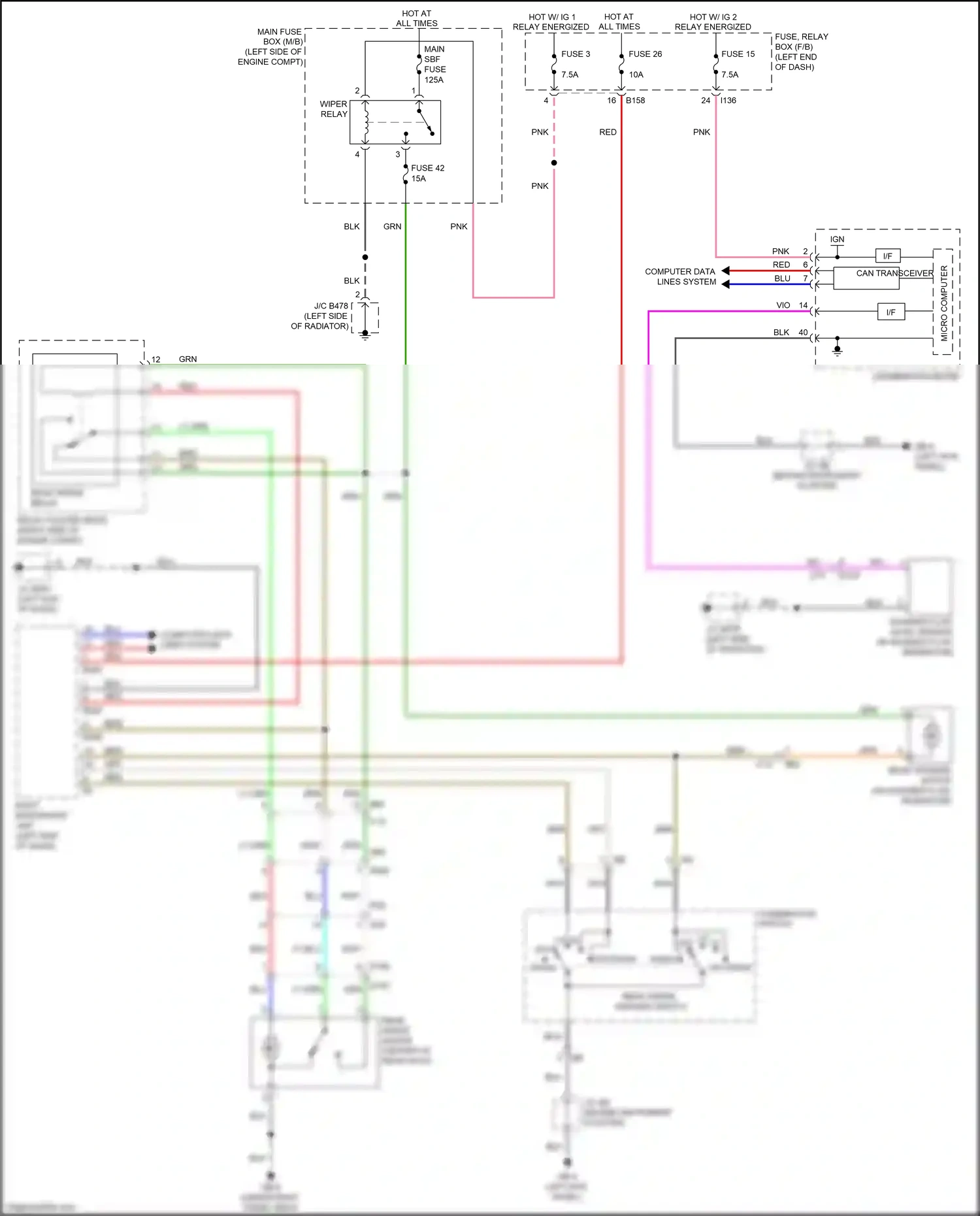 Subaru Crosstrek GT (2017-2020) computer data lines system wiring diagram  (75 of 77)