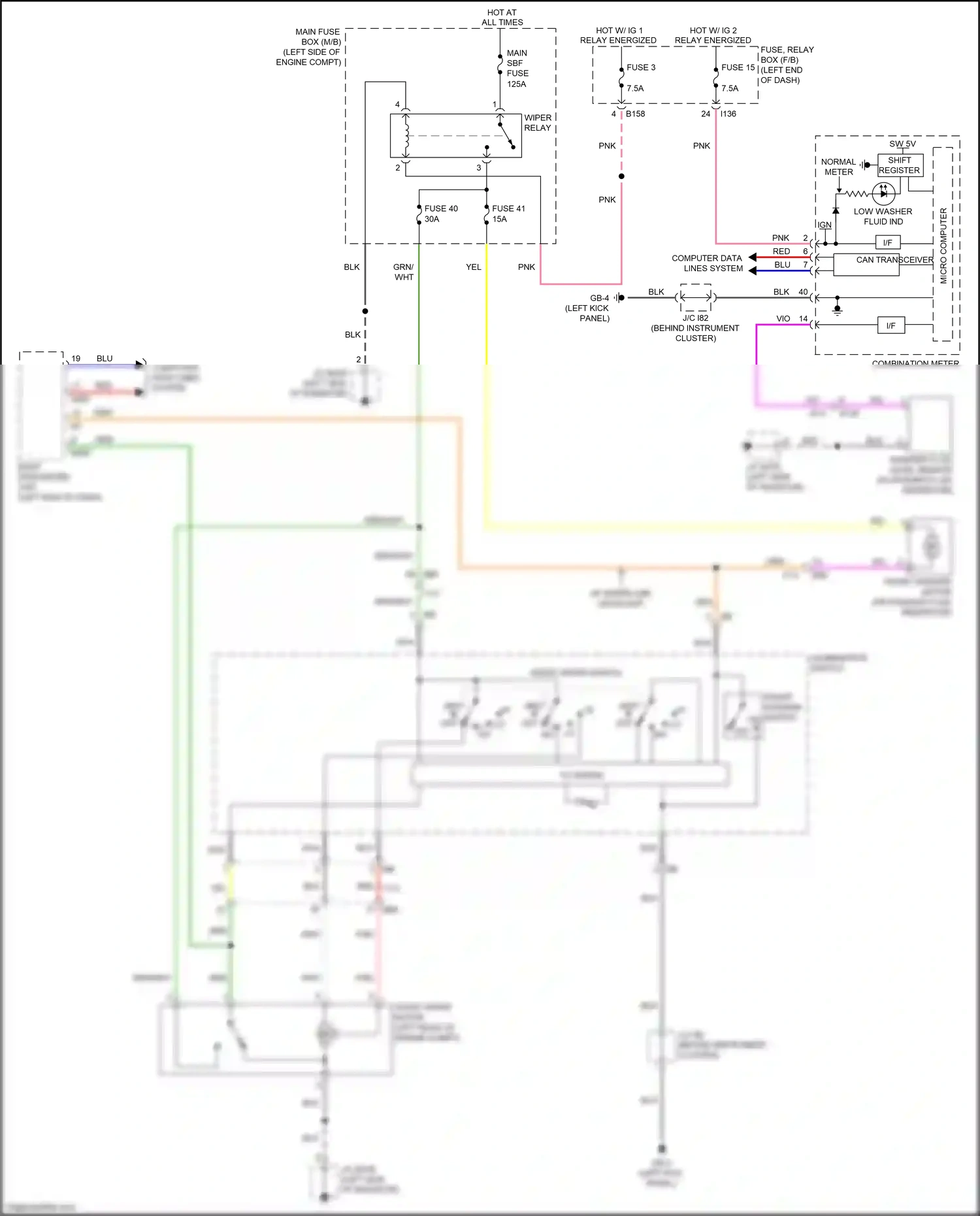 Subaru Crosstrek GT (2017-2020) computer data lines system wiring diagram  (71 of 77)