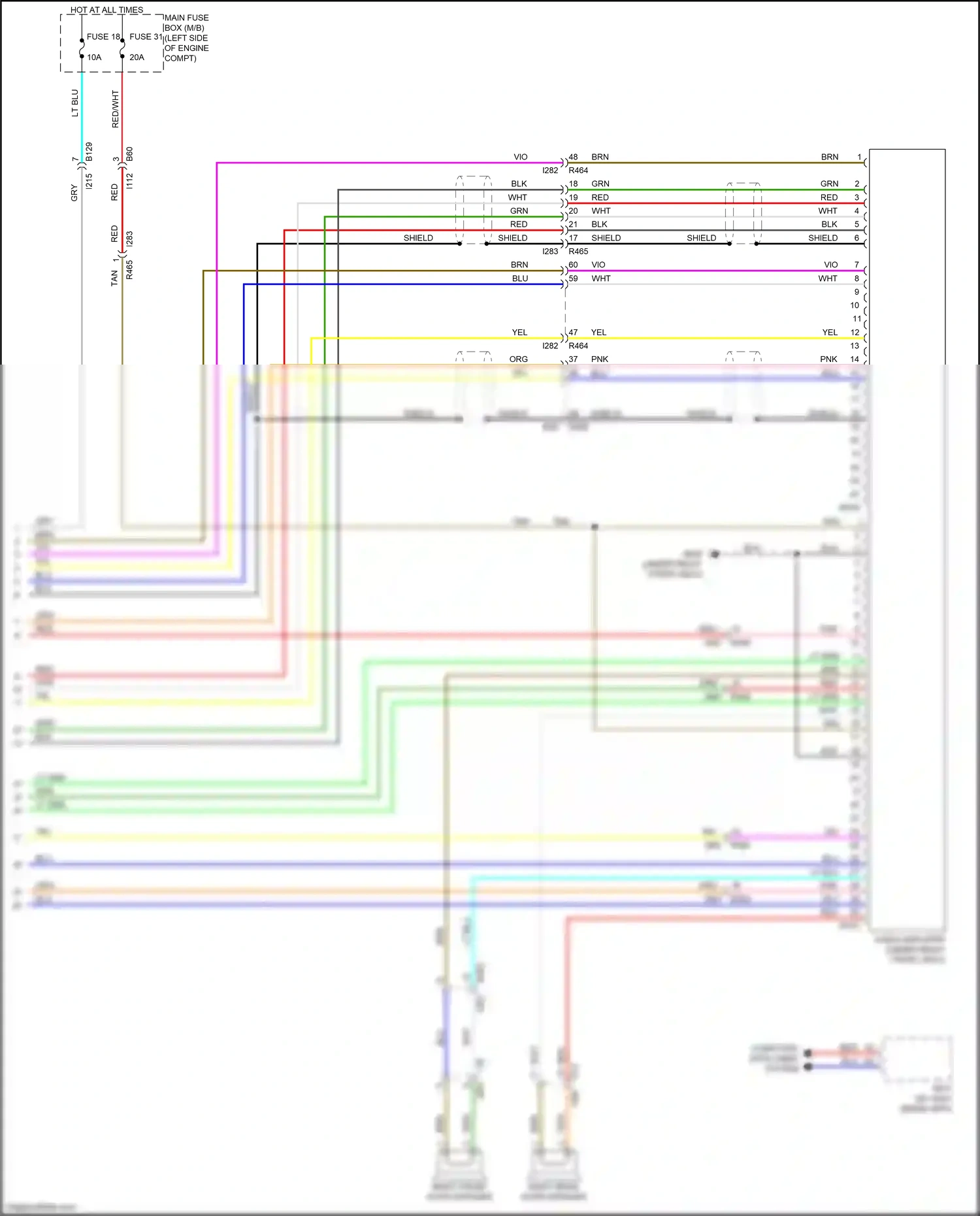 Subaru Crosstrek GT (2017-2020) computer data lines system wiring diagram  (48 of 77)