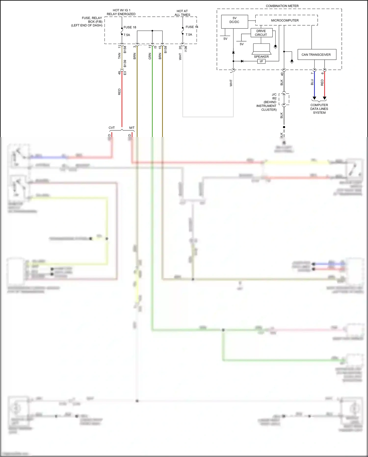 Subaru Crosstrek GT (2017-2020) computer data lines system wiring diagram  (21 of 77)