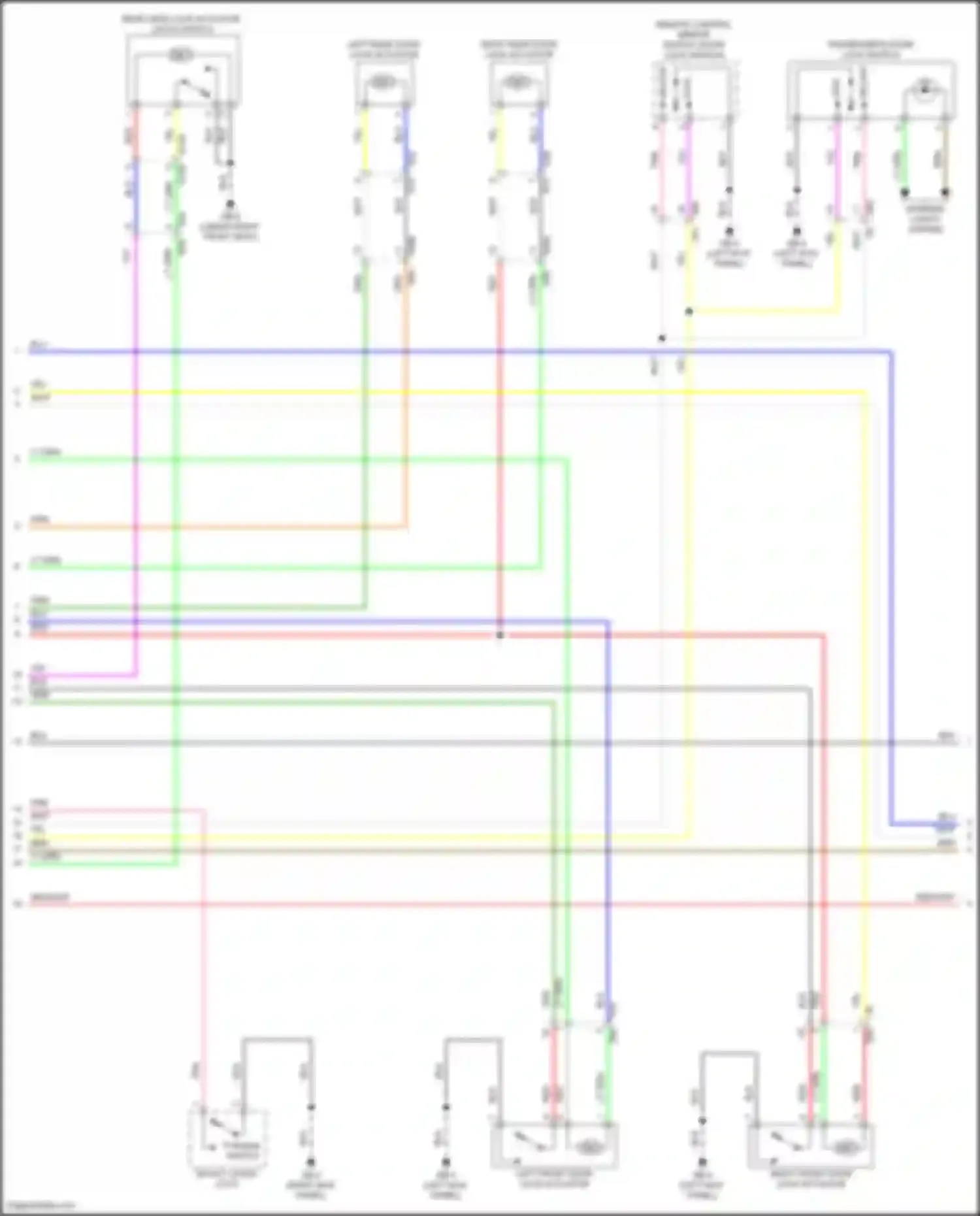 Crosstrek Subaru GU (2022-2024): Forced entry circuit, except hybrid w/o keyless access system (2 of 3)