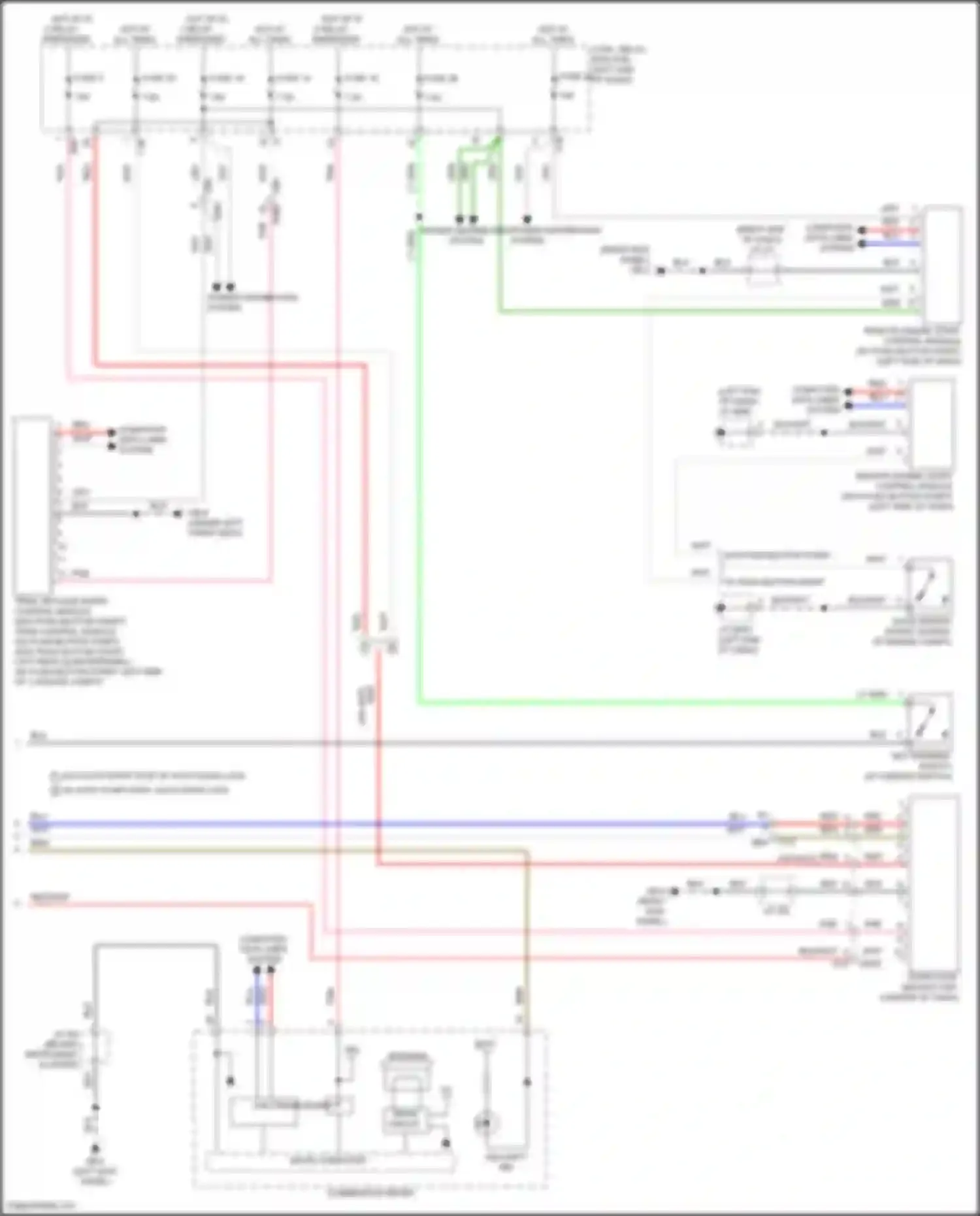 Crosstrek Subaru GU (2022-2024): Forced entry circuit, except hybrid w/o keyless access system (3 of 3)