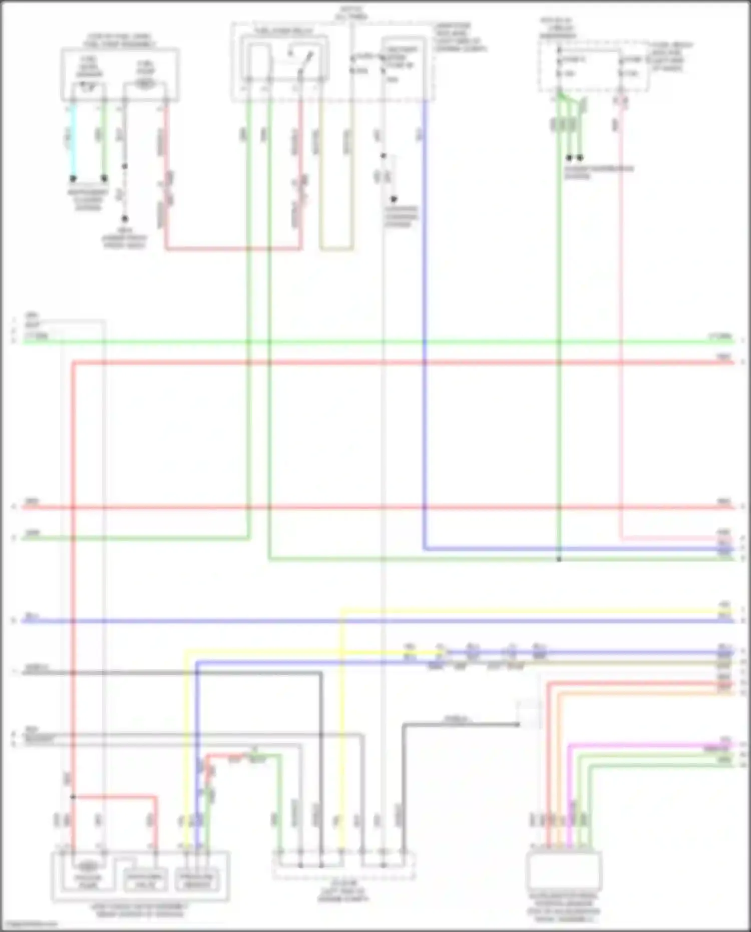 Crosstrek Subaru GU (2022-2024): Wiring diagram engine performance 2.0l (2 of 7)