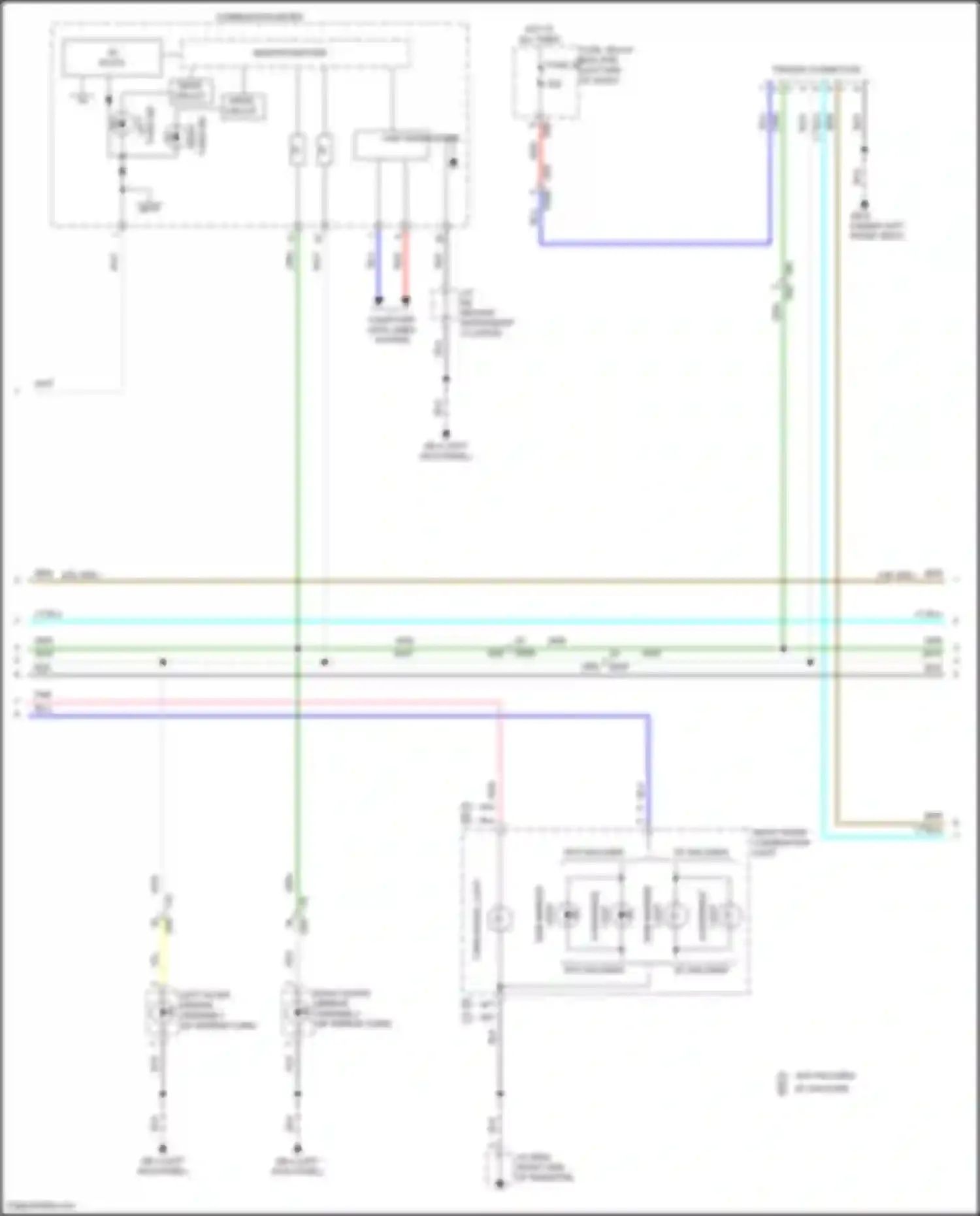 Crosstrek Subaru GU (2022-2024): Exterior lamps circuit, except hybrid (2 of 3)