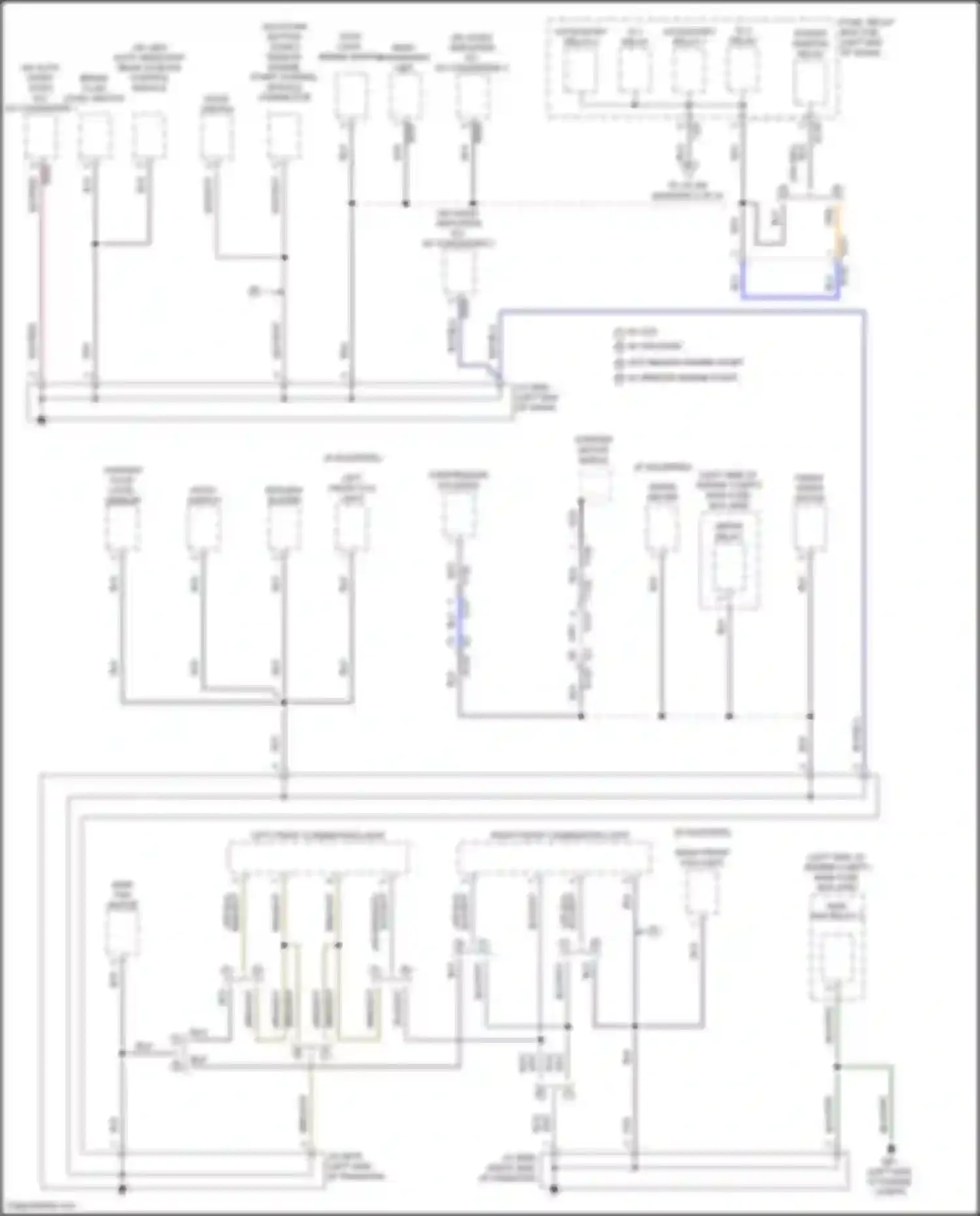 Crosstrek Subaru GU (2022-2024): Ground distribution circuit, except hybrid (1 of 5)