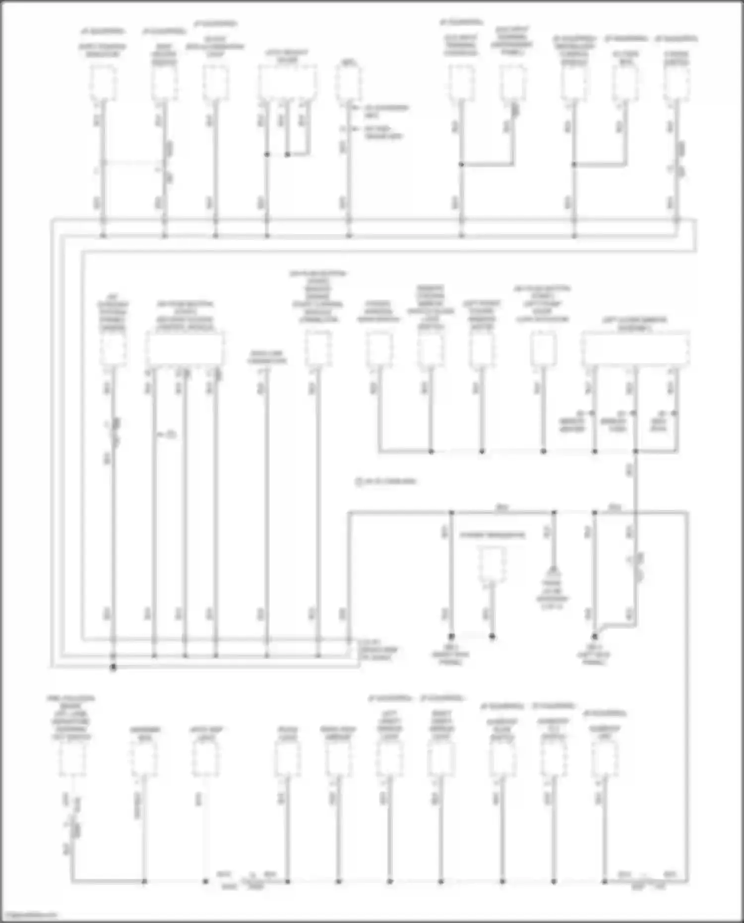 Crosstrek Subaru GU (2022-2024): Ground distribution circuit, except hybrid (2 of 5)