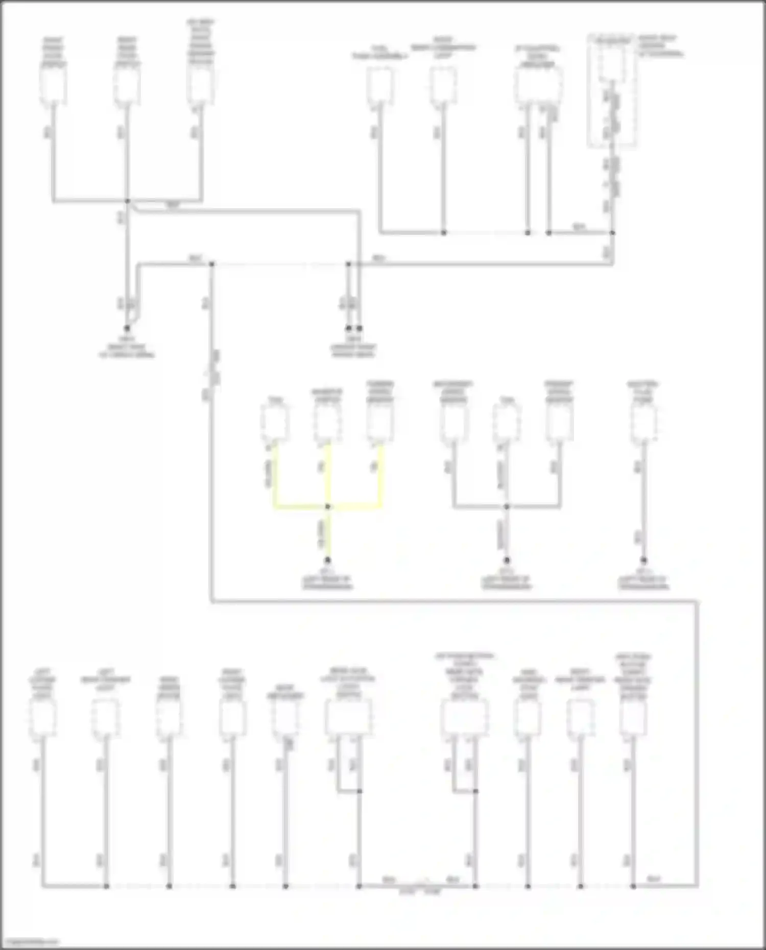 Crosstrek Subaru GU (2022-2024): Ground distribution circuit, except hybrid (4 of 5)