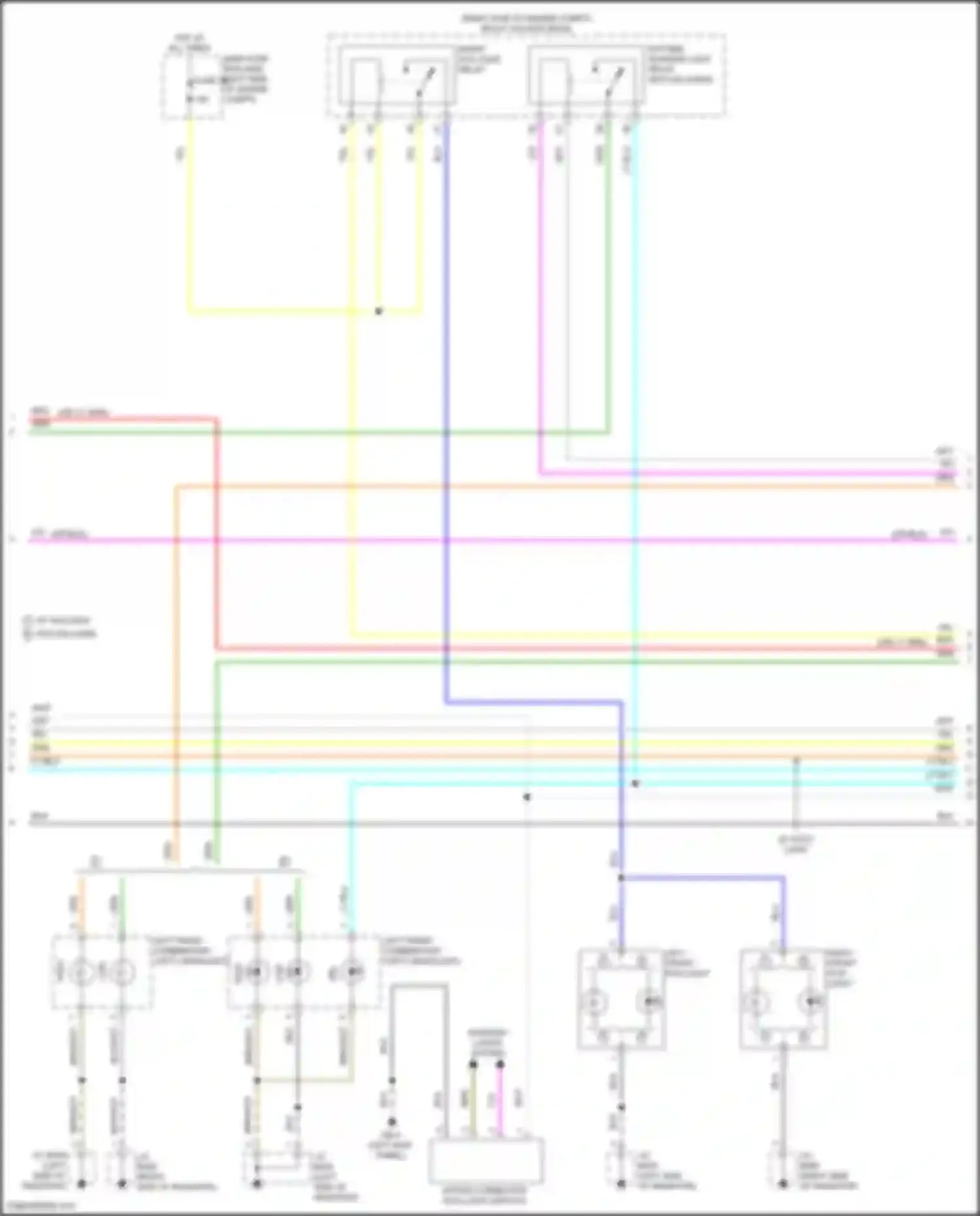 Crosstrek Subaru GU (2022-2024): Headlamps circuit, except hybrid (2 of 3)