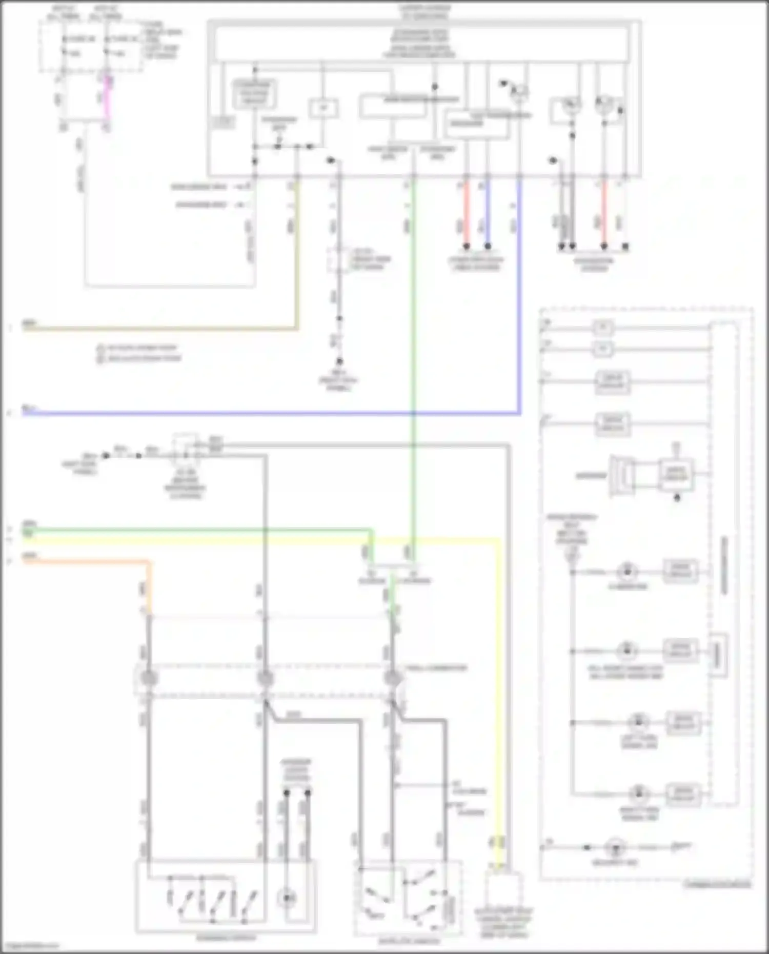 Crosstrek Subaru GU (2022-2024): Instrument cluster circuit, except hybrid tft meter (3 of 3)