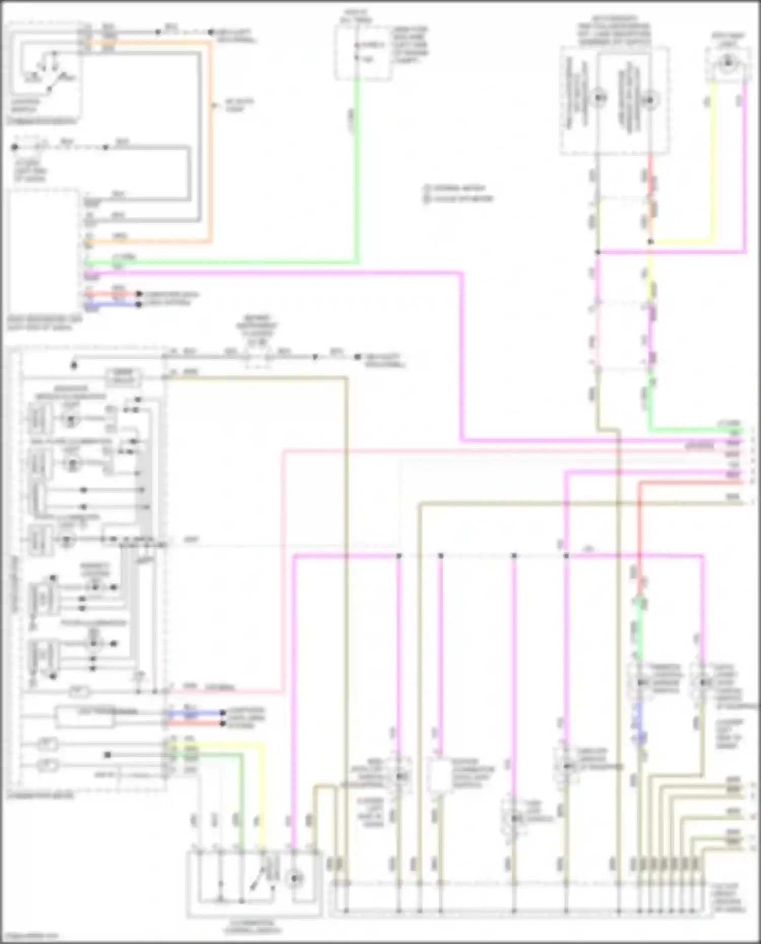 Crosstrek Subaru GU (2022-2024): Instrument illumination circuit, except hybrid (1 of 2)