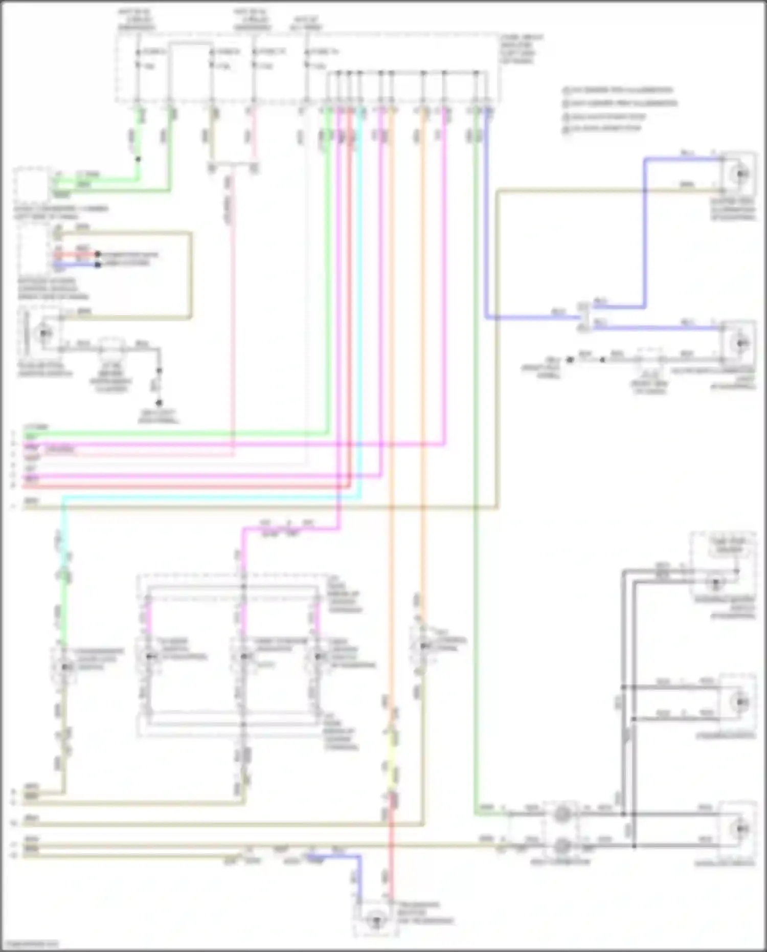 Crosstrek Subaru GU (2022-2024): Instrument illumination circuit, except hybrid (2 of 2)