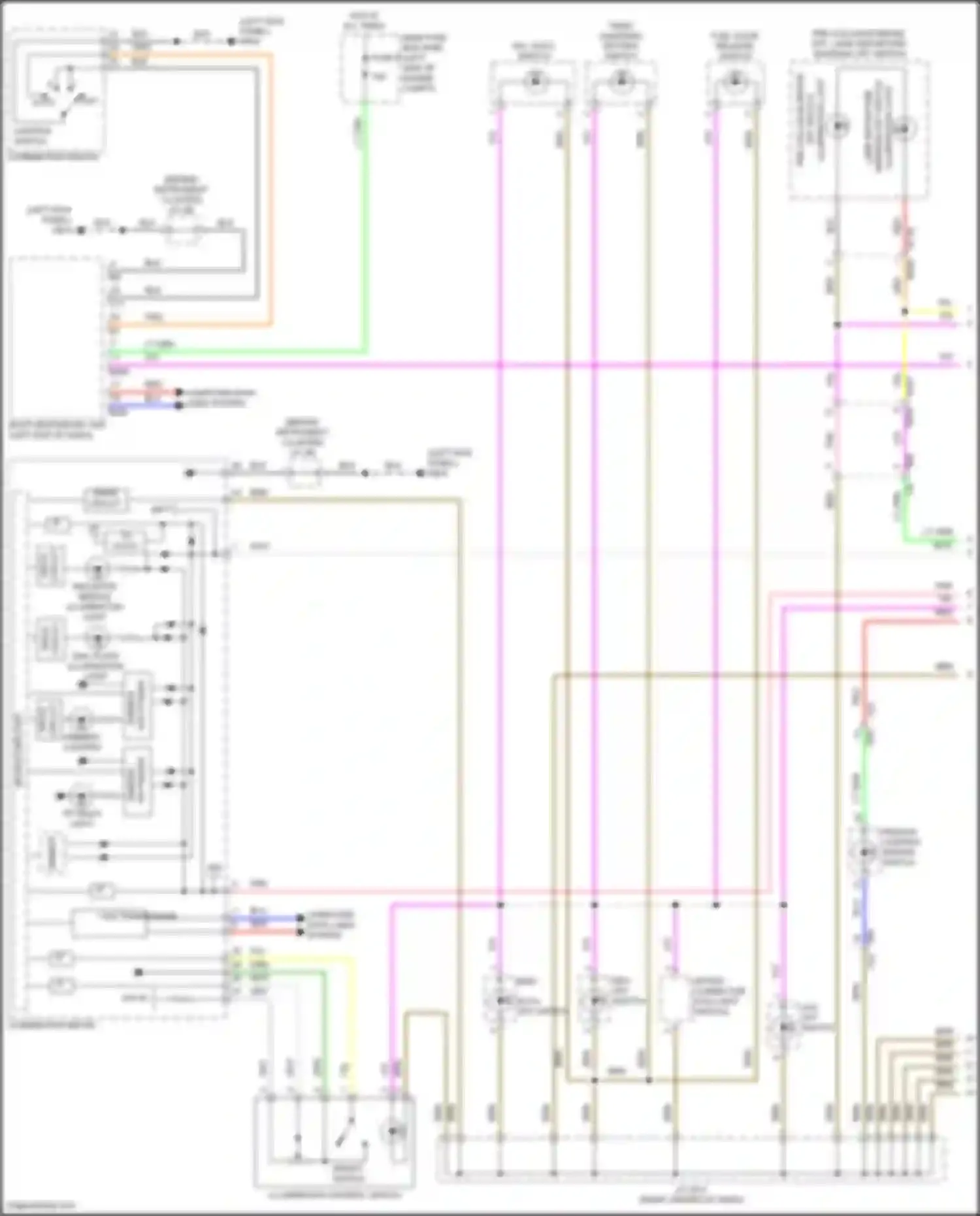 Crosstrek Subaru GU (2022-2024): Instrument illumination circuit, hybrid (1 of 2)
