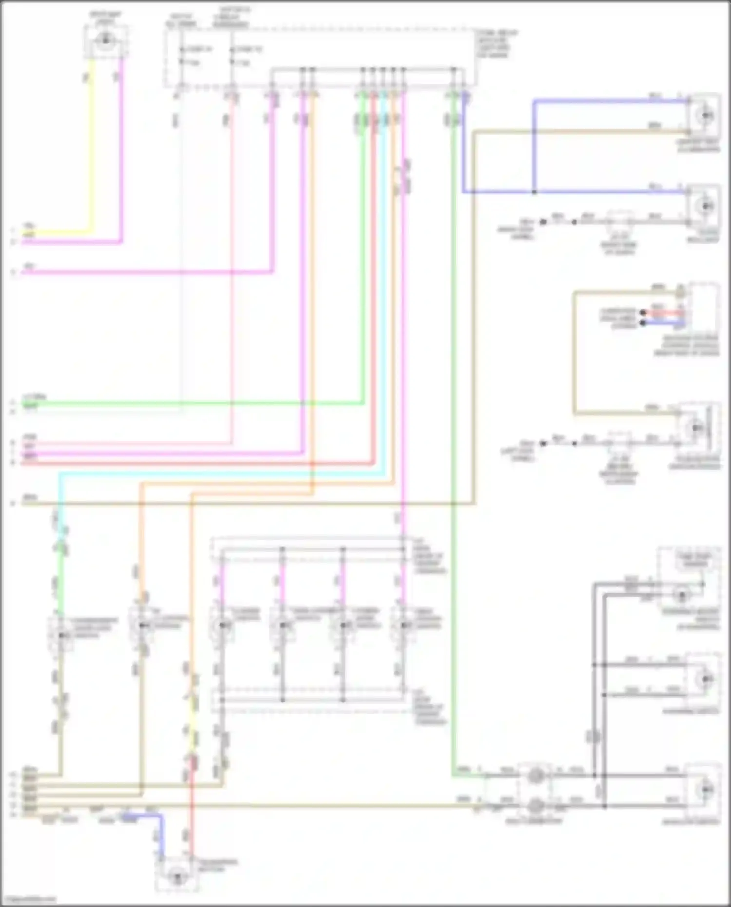 Crosstrek Subaru GU (2022-2024): Instrument illumination circuit, hybrid (2 of 2)