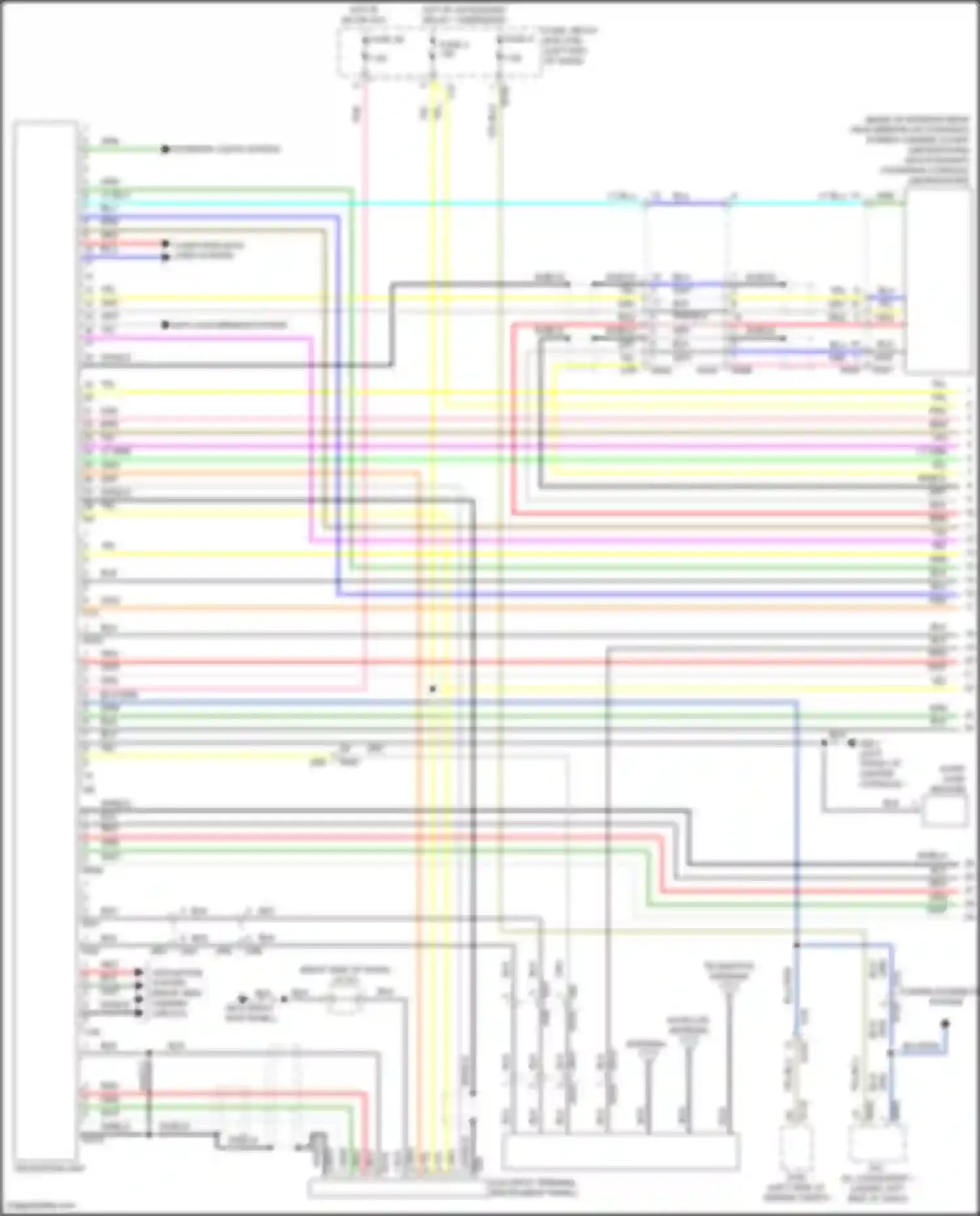 Crosstrek Subaru GU (2022-2024): Navigation circuit, except hybrid (1 of 4)