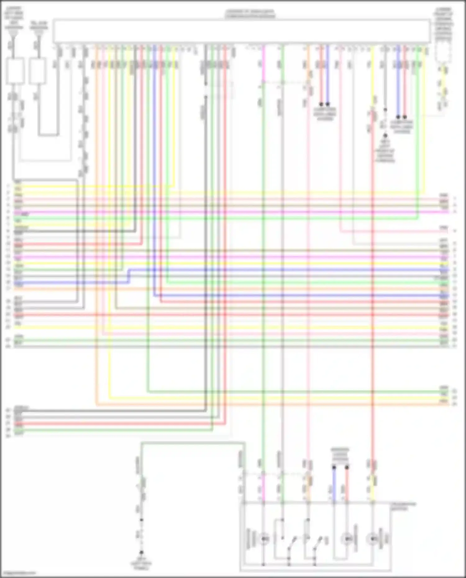 Crosstrek Subaru GU (2022-2024): Navigation circuit, except hybrid (2 of 4)