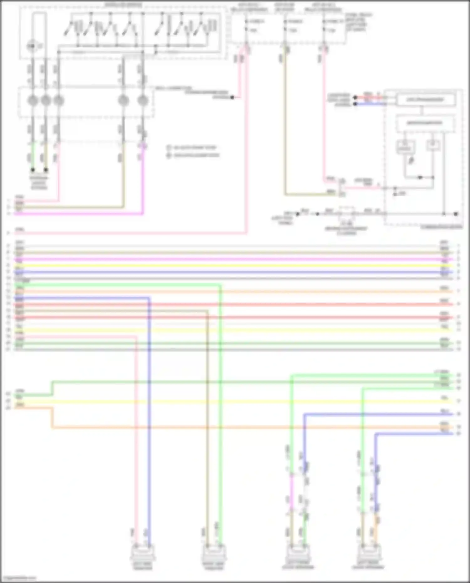 Crosstrek Subaru GU (2022-2024): Navigation circuit, except hybrid (3 of 4)