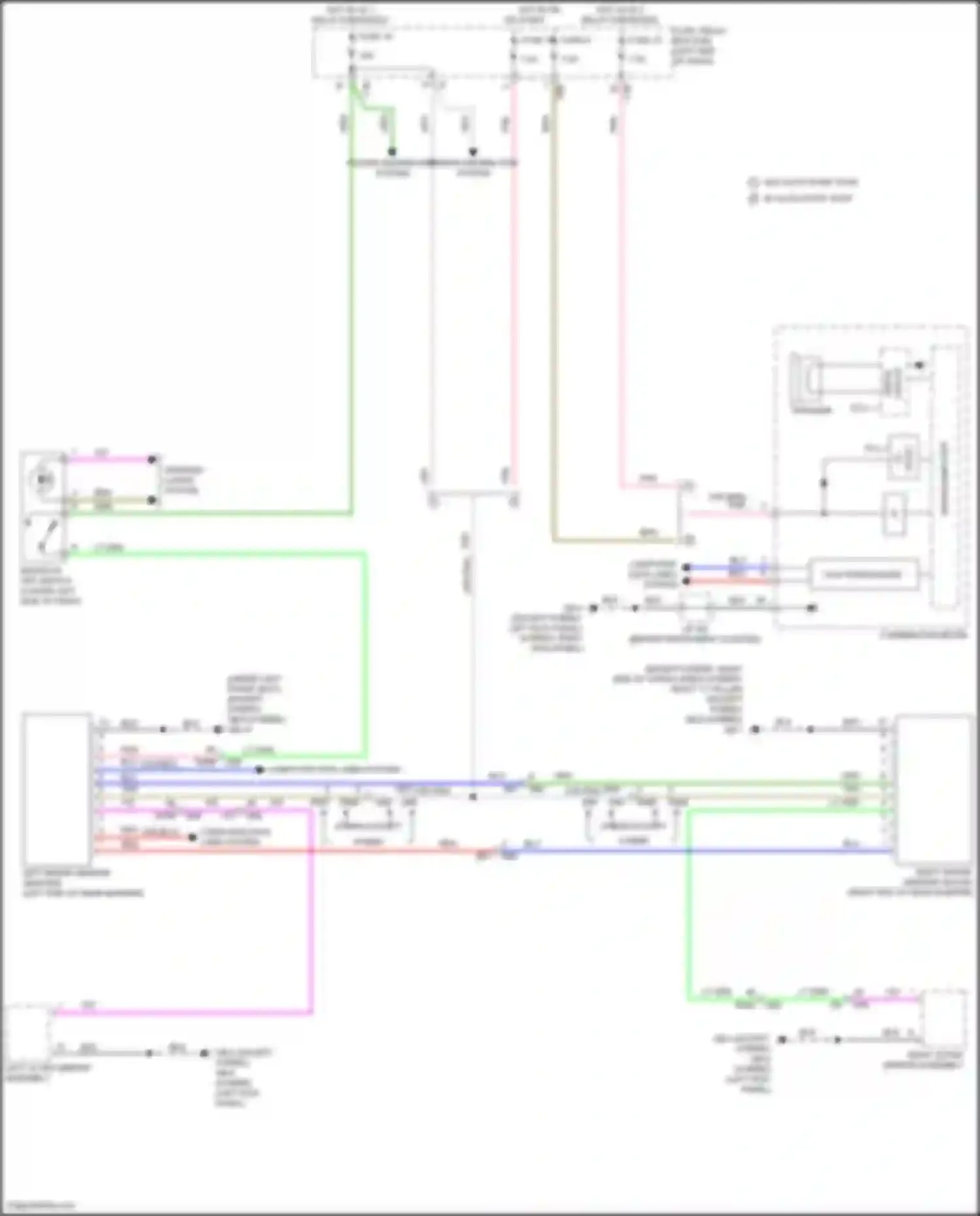 Crosstrek Subaru GU (2022-2024): Rear vehicle detection circuit