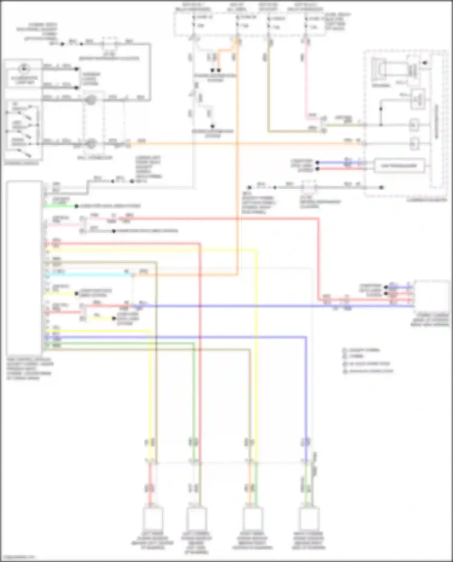 Crosstrek Subaru GU (2022-2024): Reverse automatic braking system circuit
