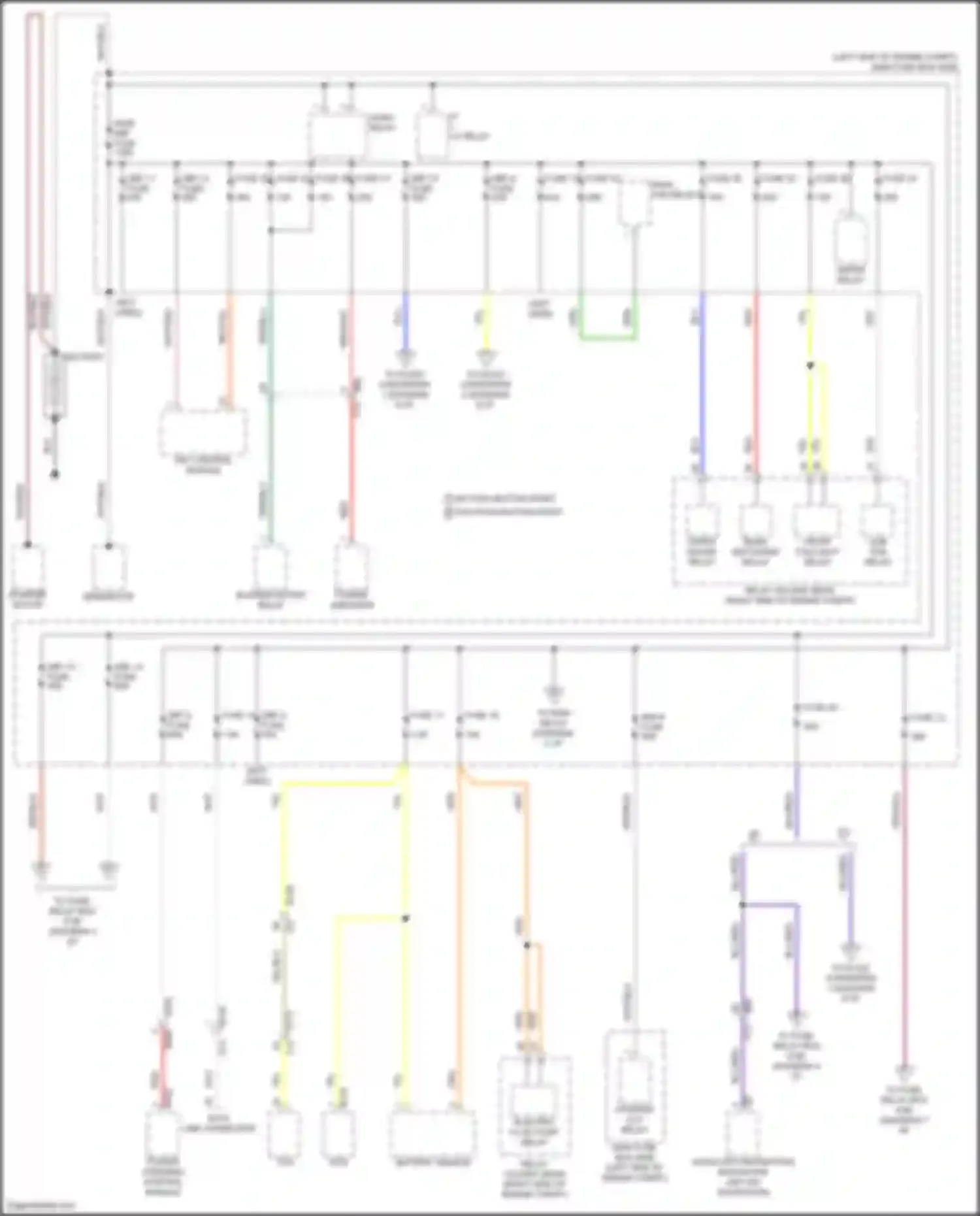 Crosstrek Subaru GU (2022-2024): Power distribution circuit, except hybrid (1 of 8)
