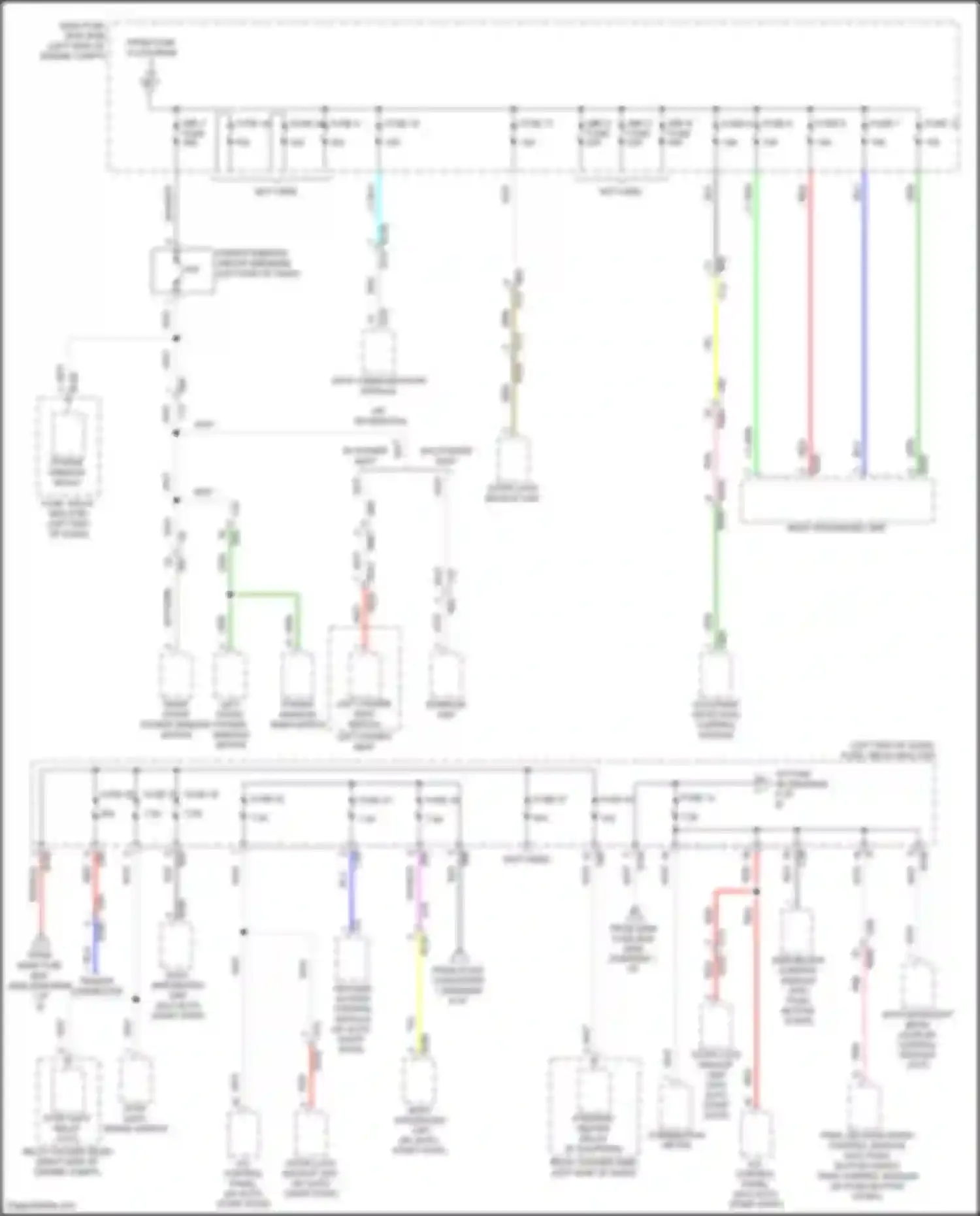 Crosstrek Subaru GU (2022-2024): Power distribution circuit, except hybrid (3 of 8)
