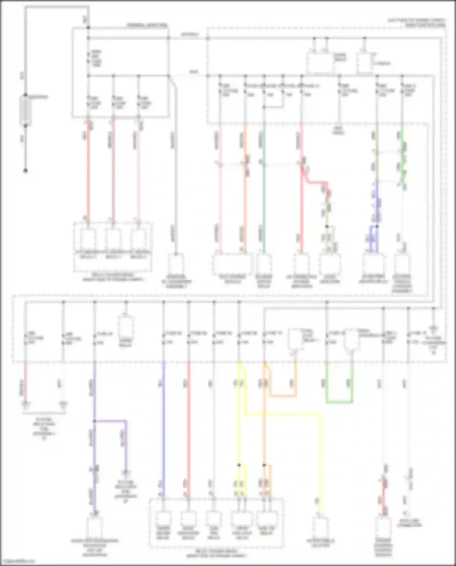 Crosstrek Subaru GU (2022-2024): Power distribution circuit, hybrid (1 of 8)