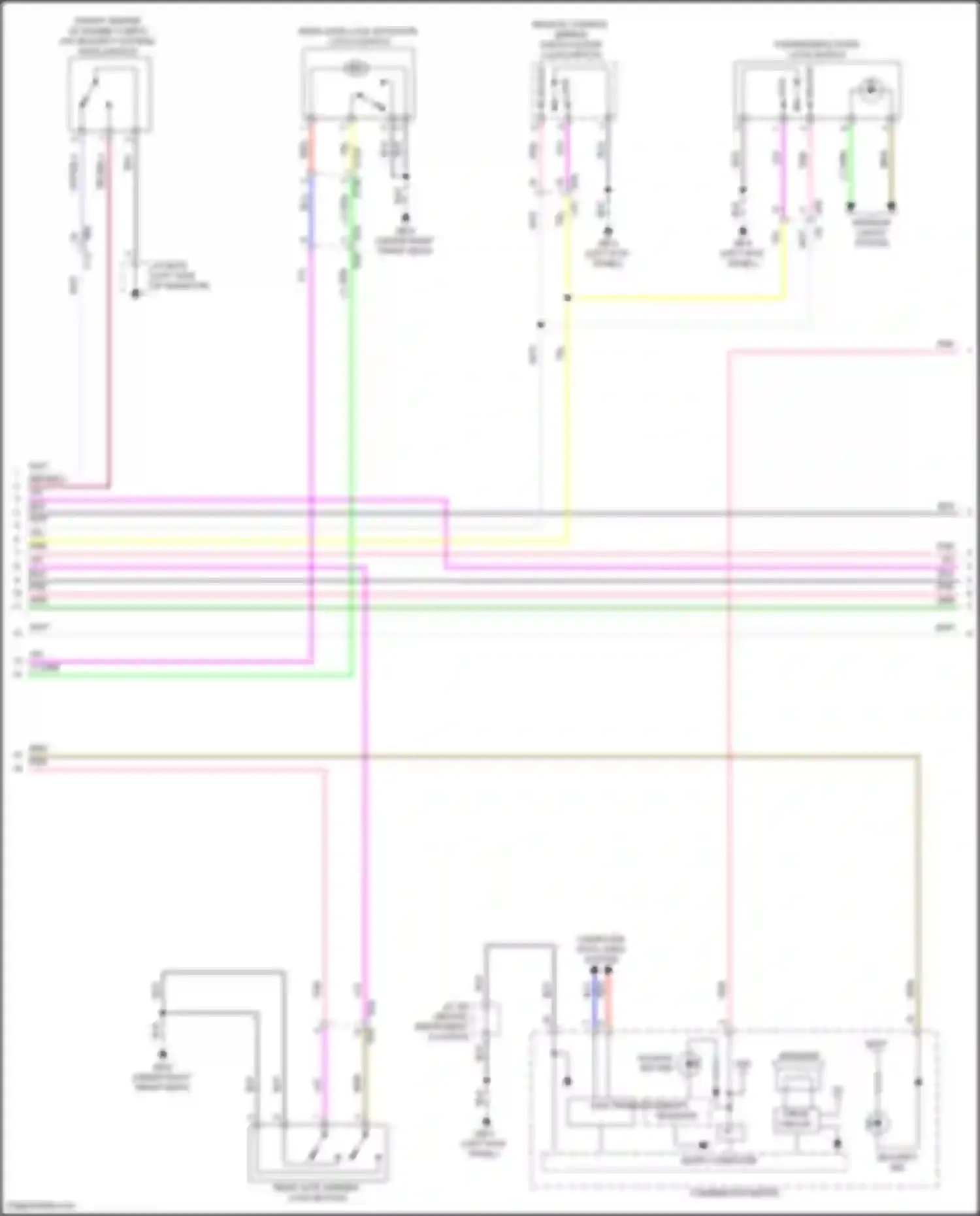 Crosstrek Subaru GU (2022-2024): Power door locks circuit, except hybrid w/ keyless access system (4 of 5)