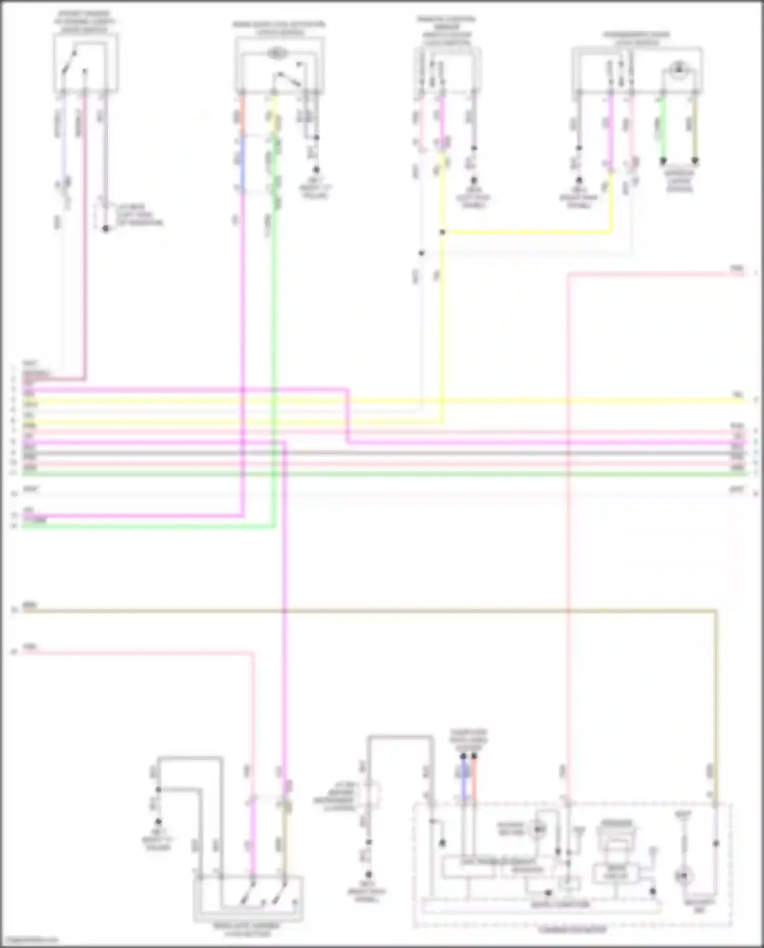 Crosstrek Subaru GU (2022-2024): Power door locks circuit, hybrid (4 of 5)