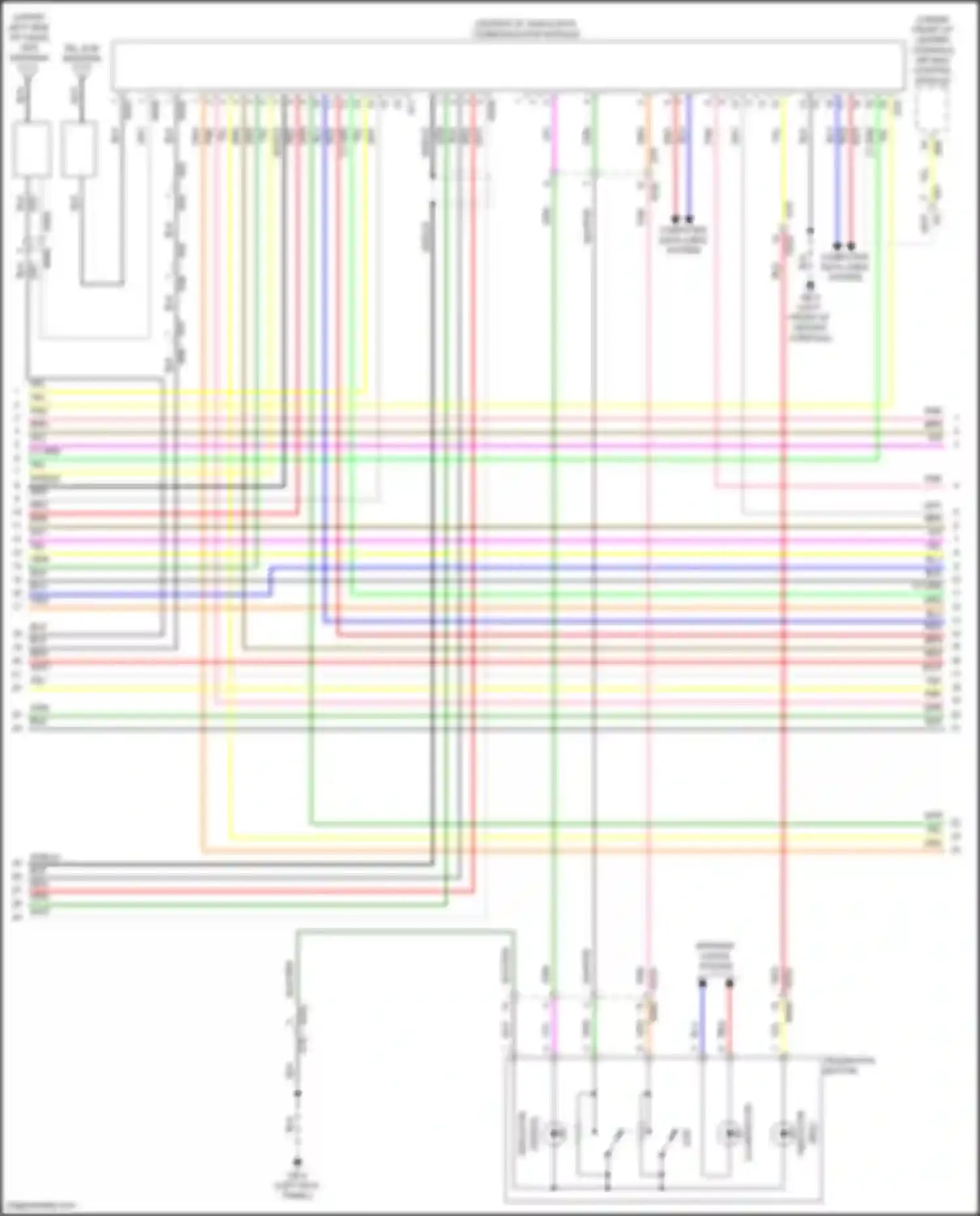 Crosstrek Subaru GU (2022-2024): Radio circuit, except hybrid w/ audio amplifier (2 of 4)