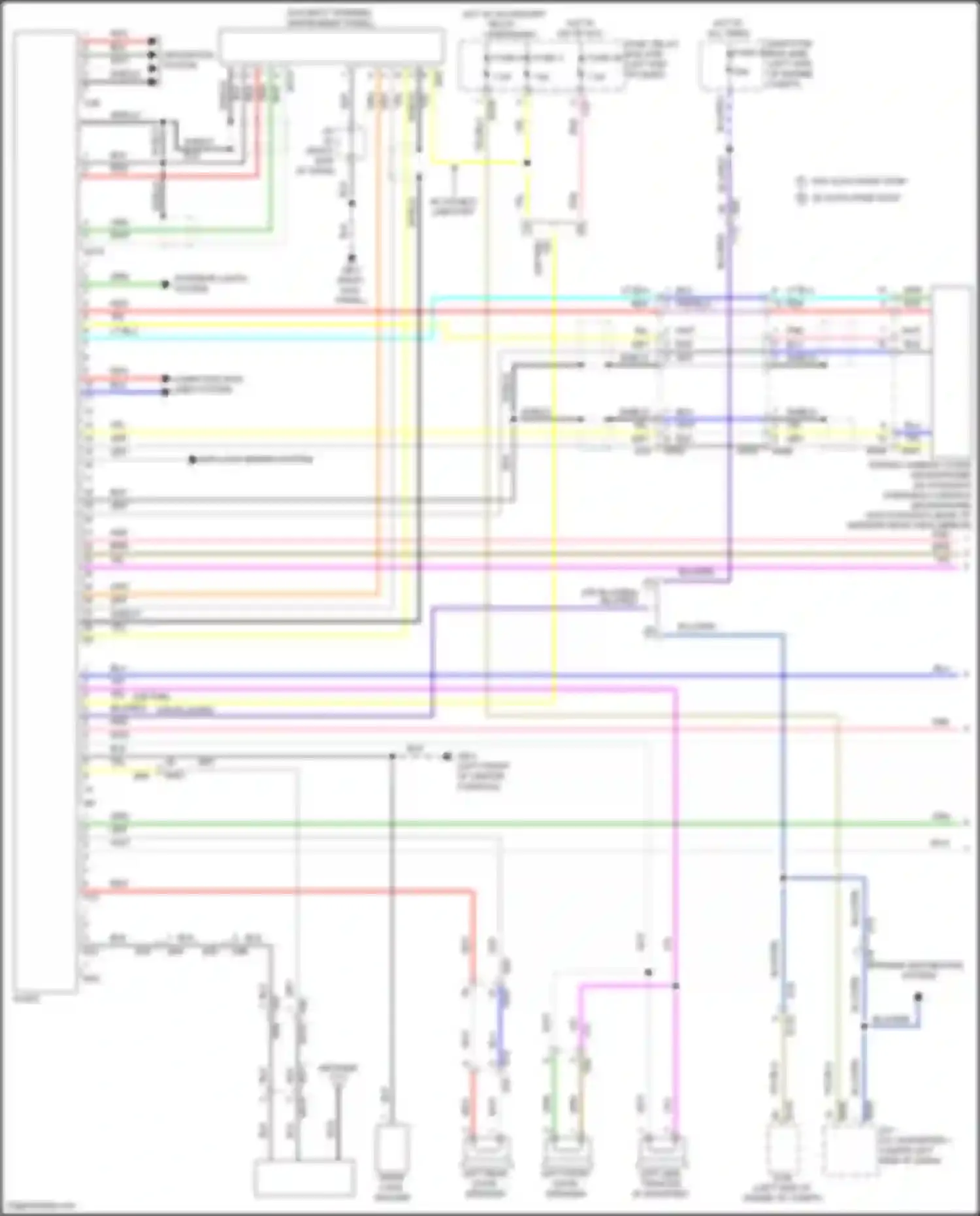 Crosstrek Subaru GU (2022-2024): Radio circuit, except hybrid w/o audio amplifier & telematics (1 of 2)