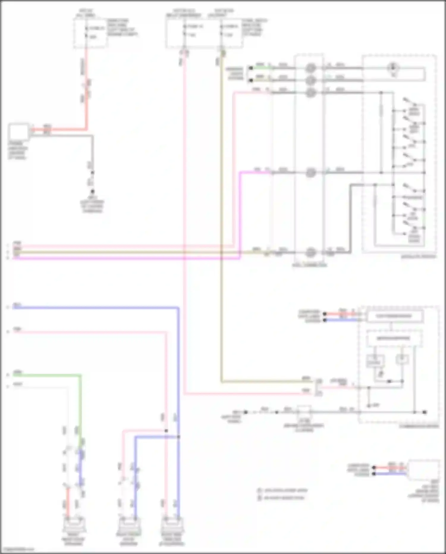 Crosstrek Subaru GU (2022-2024): Radio circuit, except hybrid w/o audio amplifier & telematics (2 of 2)