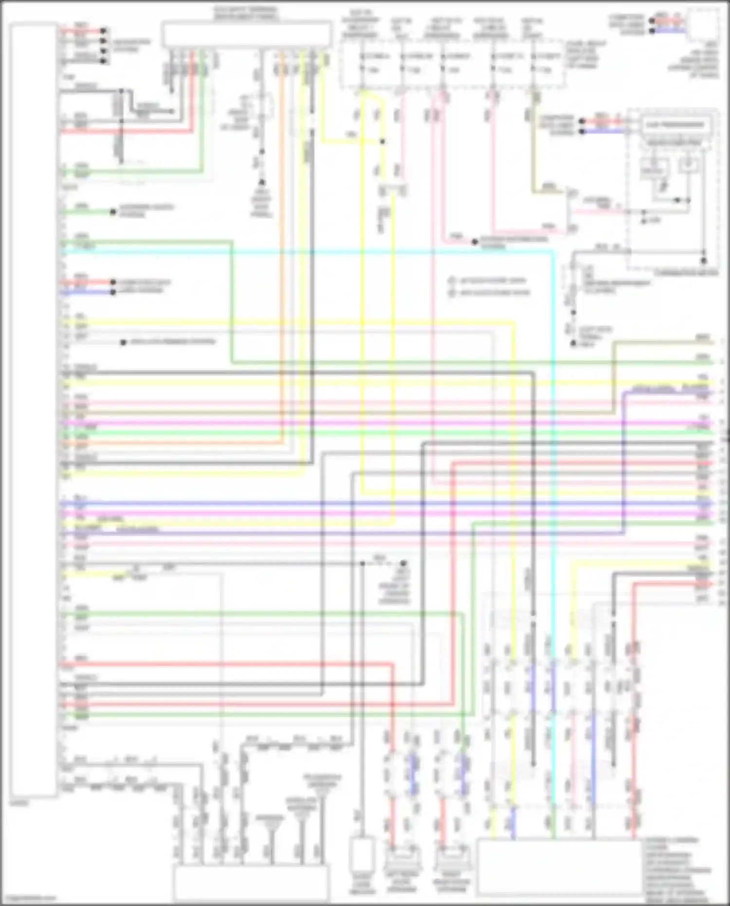 Crosstrek Subaru GU (2022-2024): Radio circuit, except hybrid w/o audio amplifier w/ telematics (1 of 2)