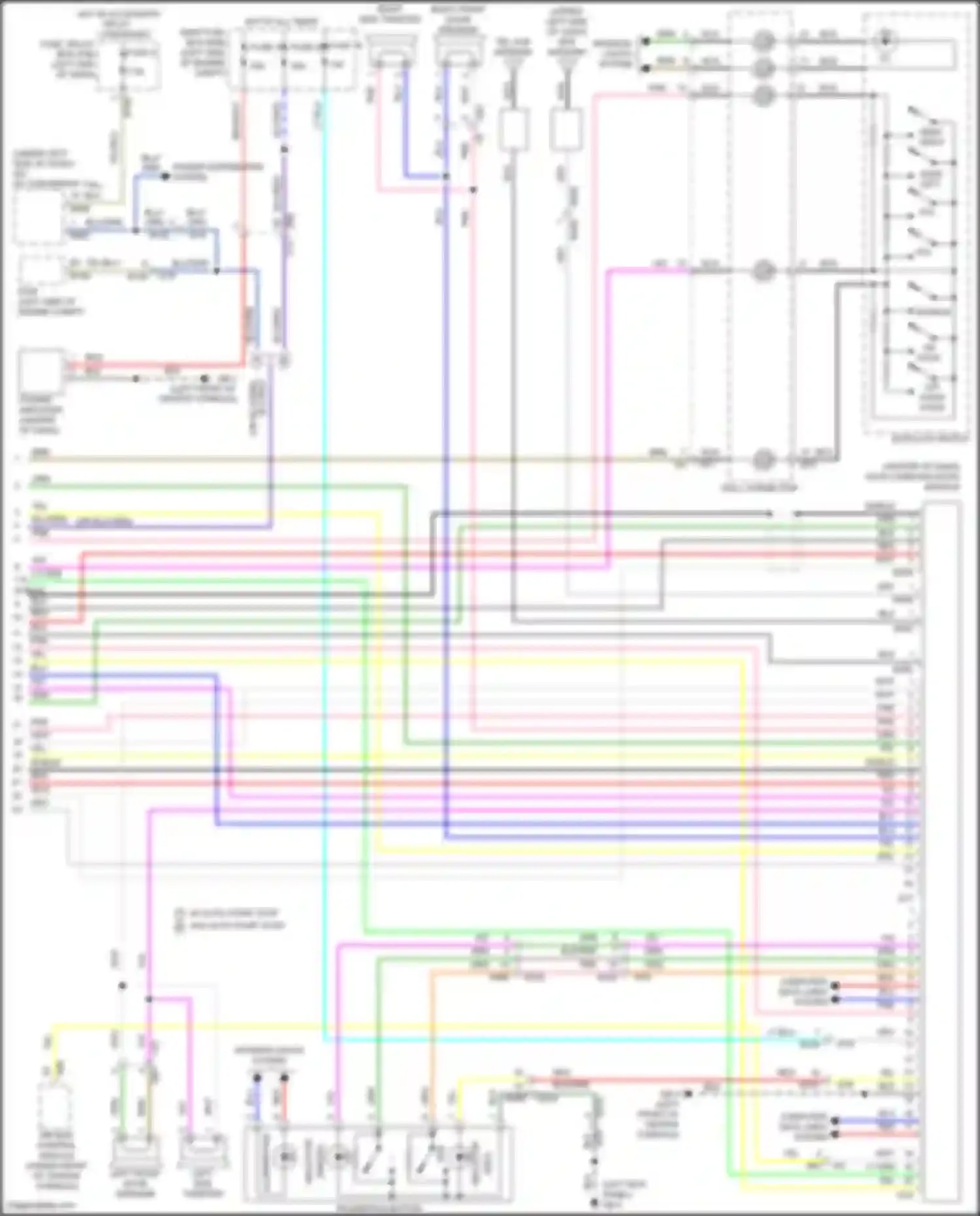 Crosstrek Subaru GU (2022-2024): Radio circuit, except hybrid w/o audio amplifier w/ telematics (2 of 2)