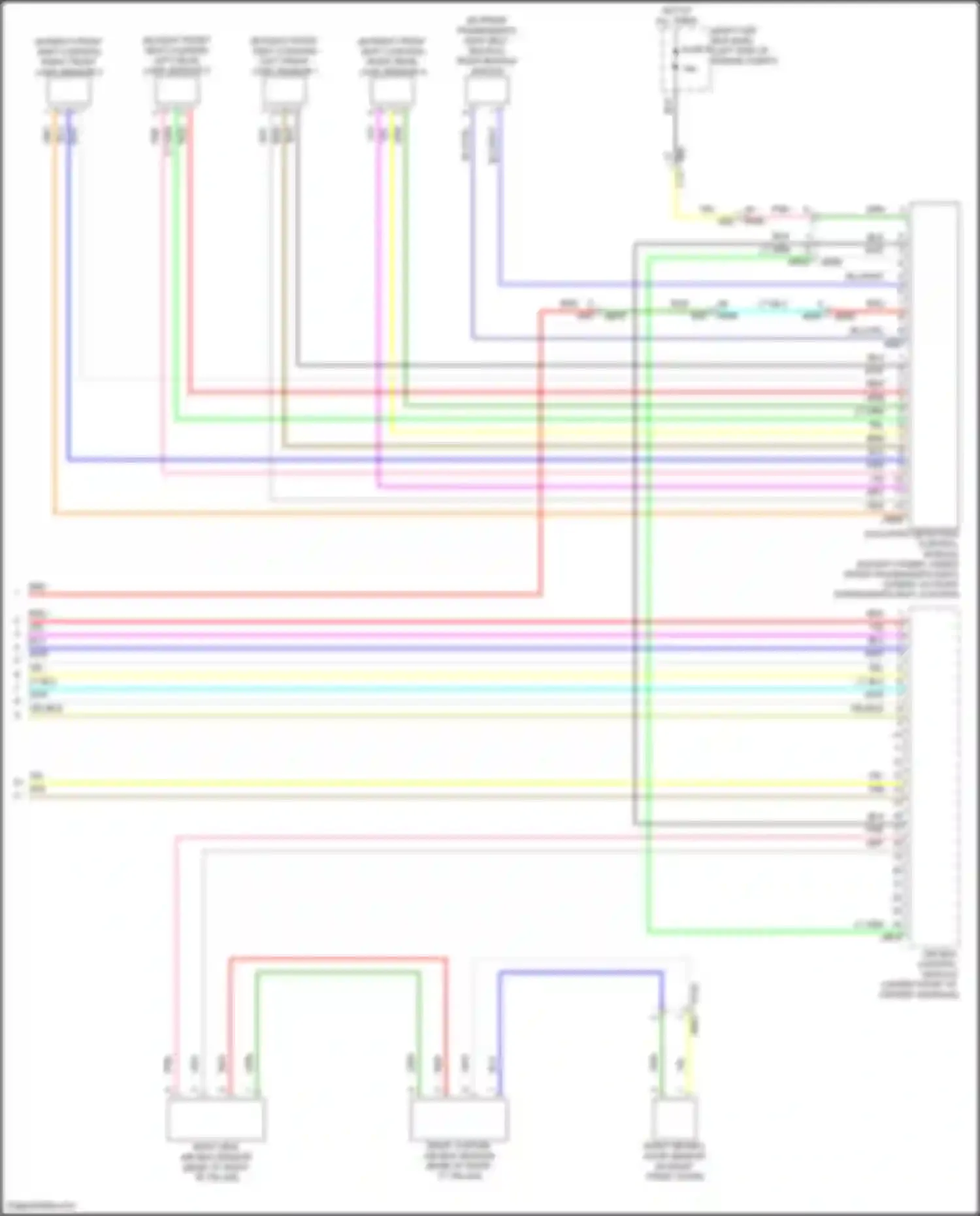 Crosstrek Subaru GU (2022-2024): Supplemental restraints circuit (3 of 3)
