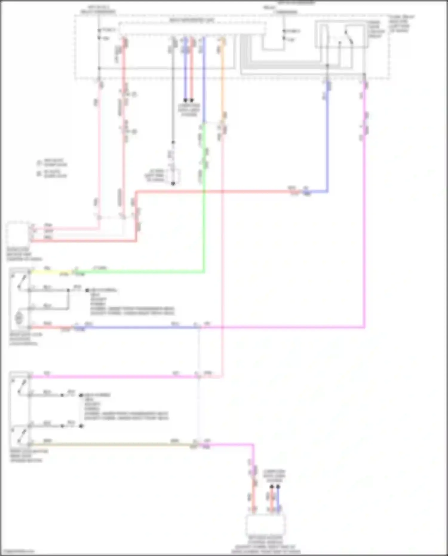 Crosstrek Subaru GU (2022-2024): Trunk/tailgate release circuit
