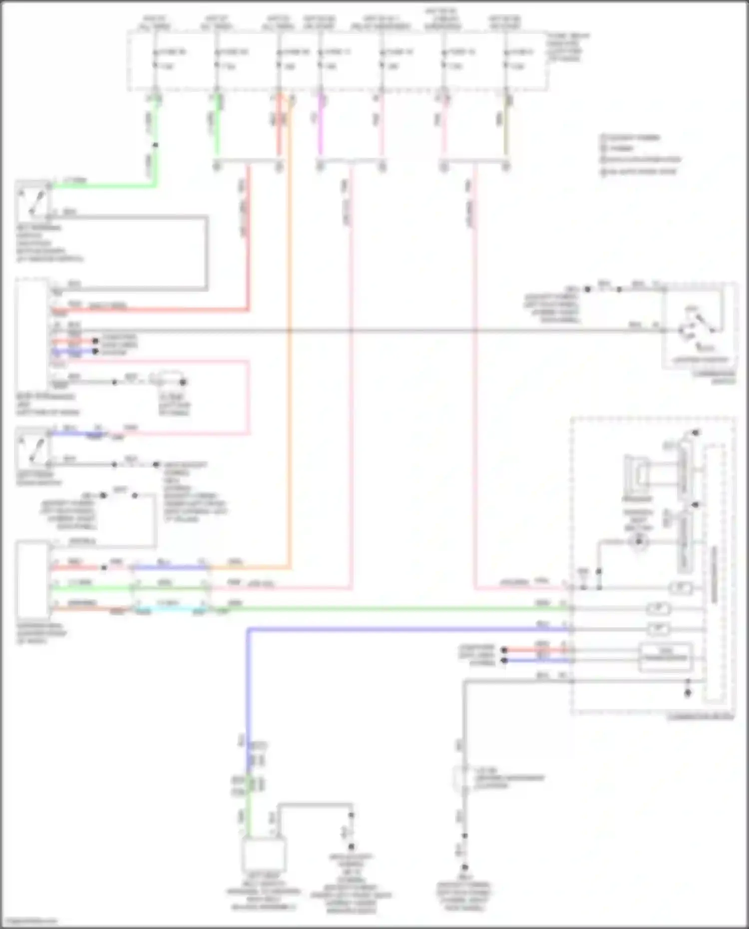 Crosstrek Subaru GU (2022-2024): Chime circuit
